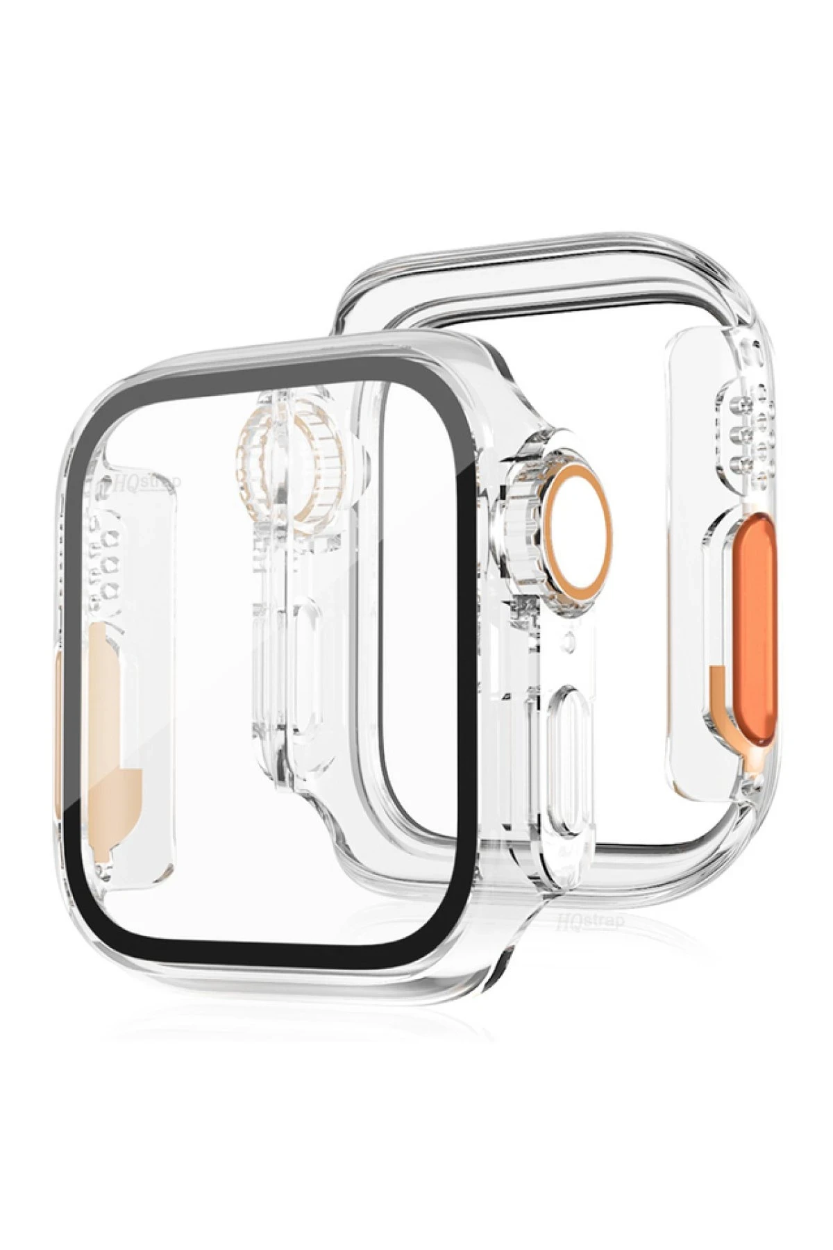 Newface Apple Watch 44mm Watch 49mm Kasa Dönüştürücü ve Ekran Koruyucu - Şeffaf