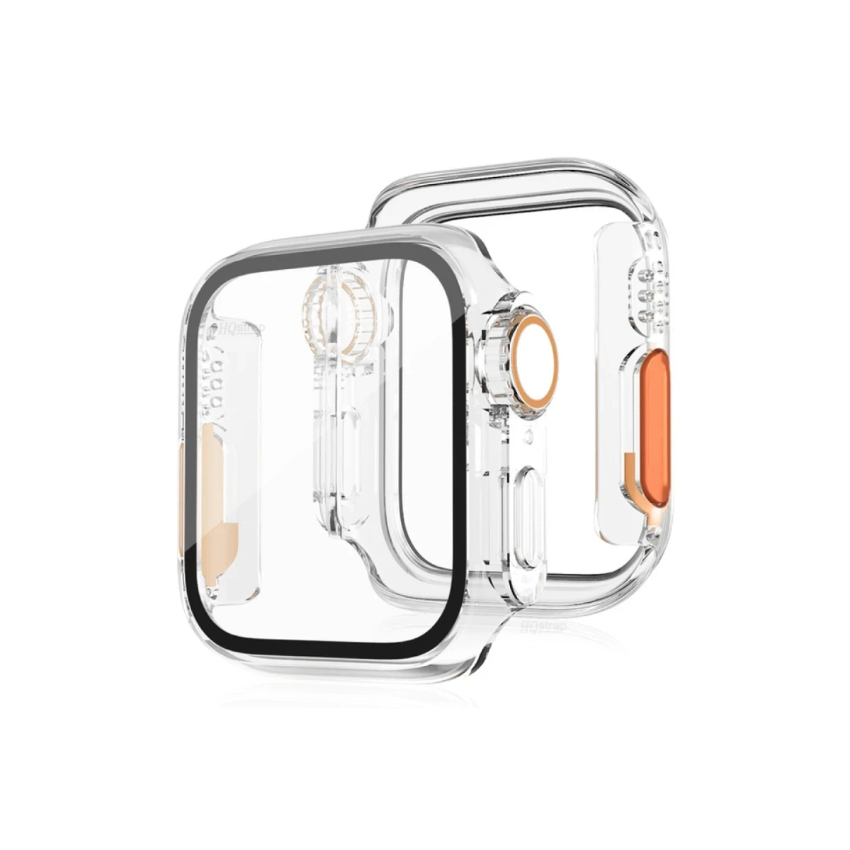 Apple Watch 44mm Watch 49mm Kasa Dönüştürücü ve Ekran Koruyucu - Şeffaf