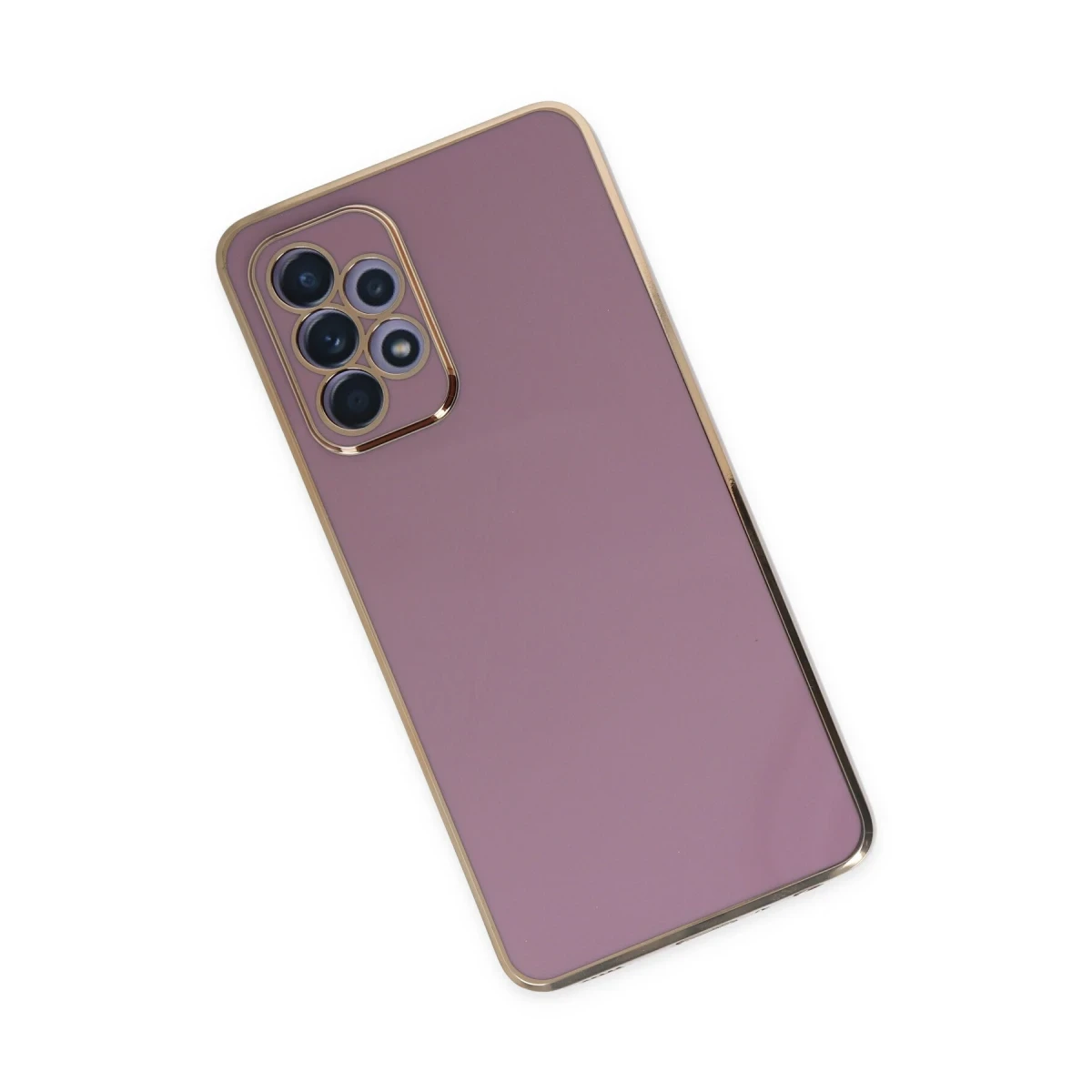 Newface Samsung Galaxy A52 Kılıf Volet Silikon - Mor