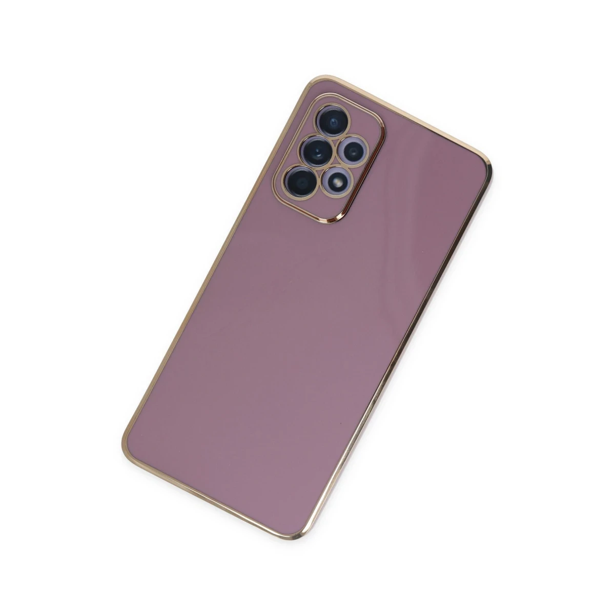 Newface Samsung Galaxy A52 Kılıf Volet Silikon - Mor
