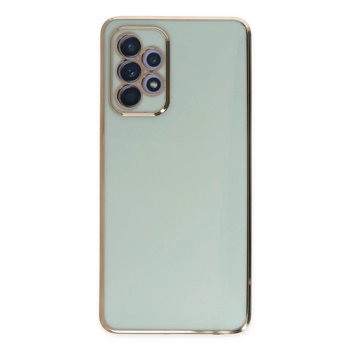 Newface Samsung Galaxy A52 Kılıf Volet Silikon - Açık Yeşil