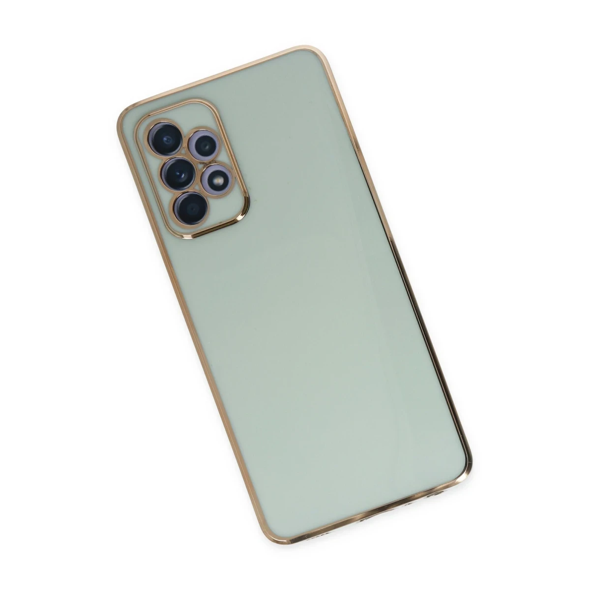 Newface Samsung Galaxy A52 Kılıf Volet Silikon - Açık Yeşil