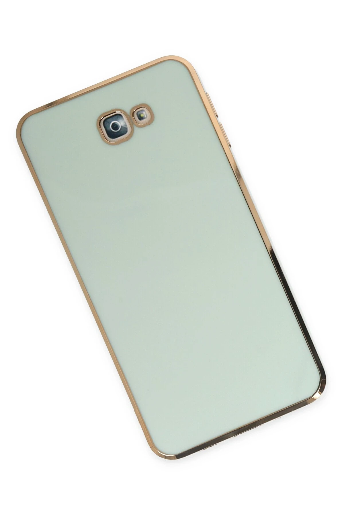 Newface Samsung Galaxy J7 Prime Kılıf Volet Silikon - Açık Yeşil