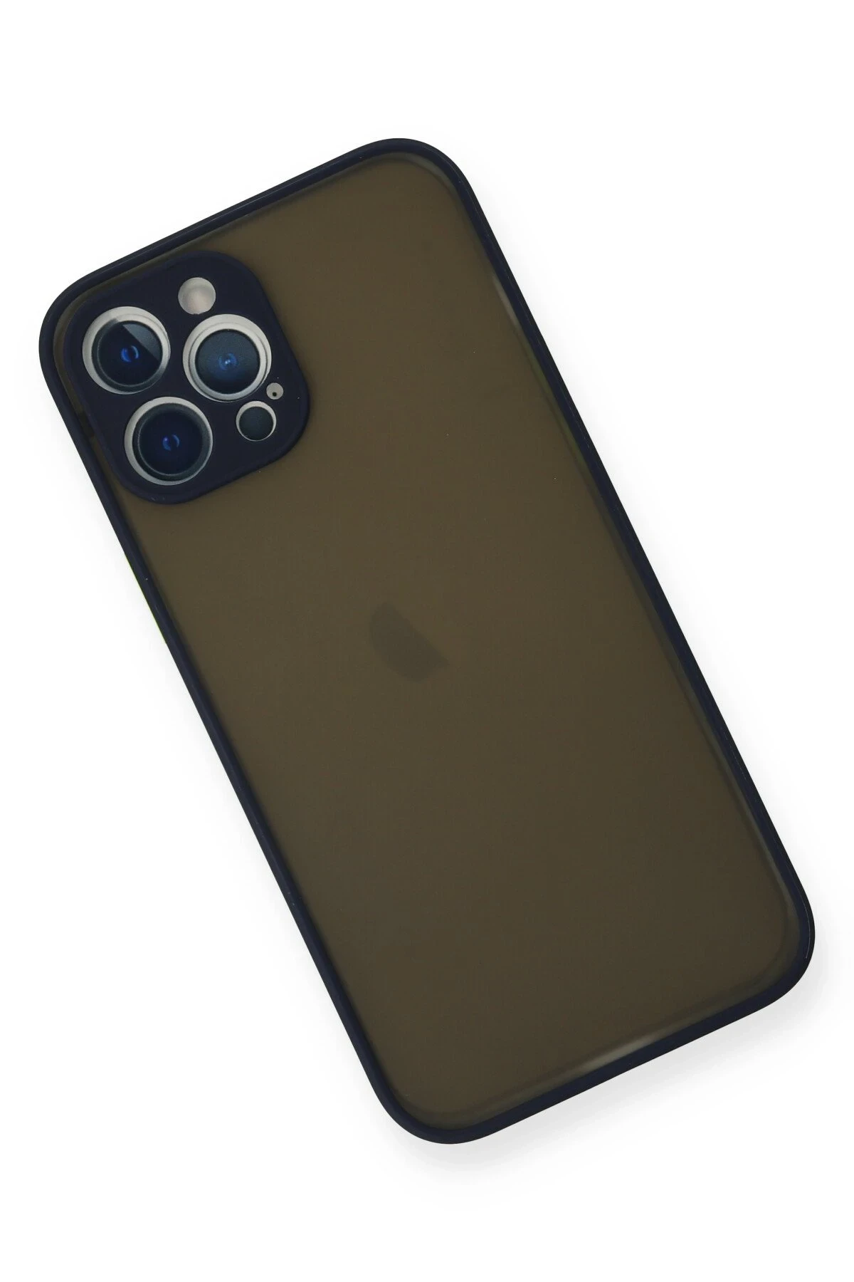 Newface iPhone 12 Pro Kılıf Montreal Silikon Kapak - Lacivert