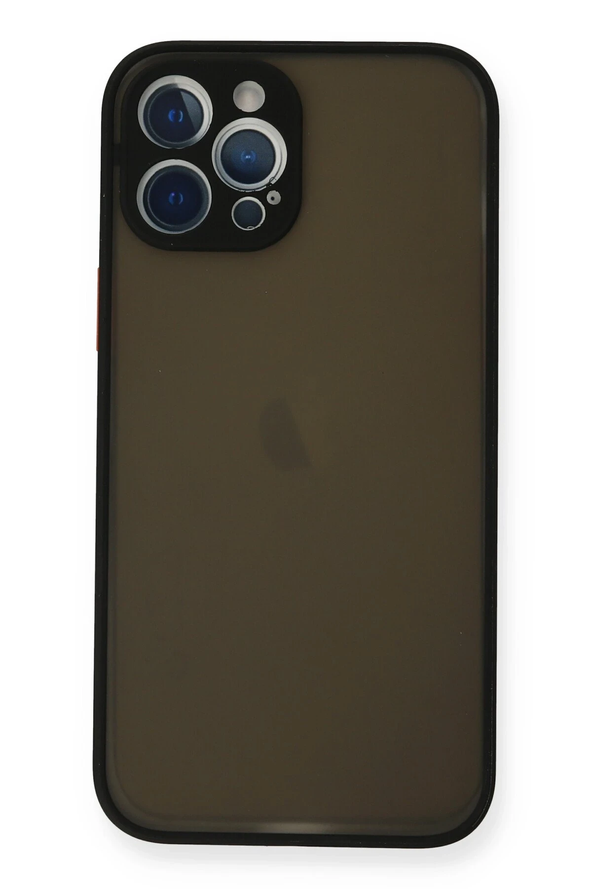 Newface iPhone 12 Pro Max Kılıf Montreal Silikon Kapak - Siyah