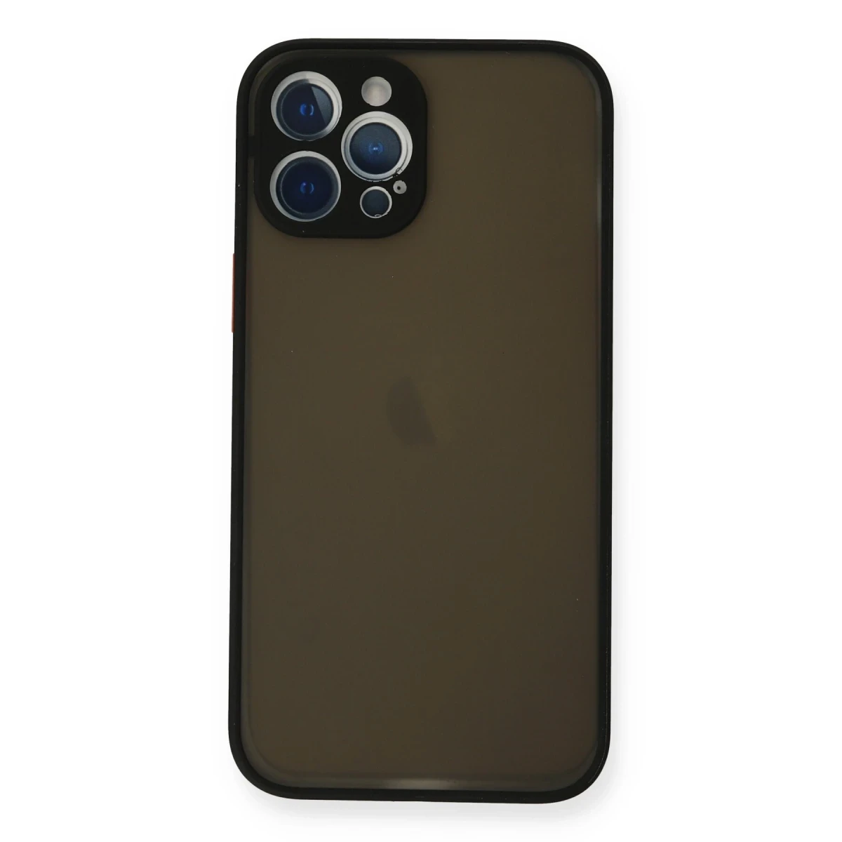 Newface Apple iPhone 12 Pro Max Kılıf Montreal Silikon Kapak - Siyah — görsel 4