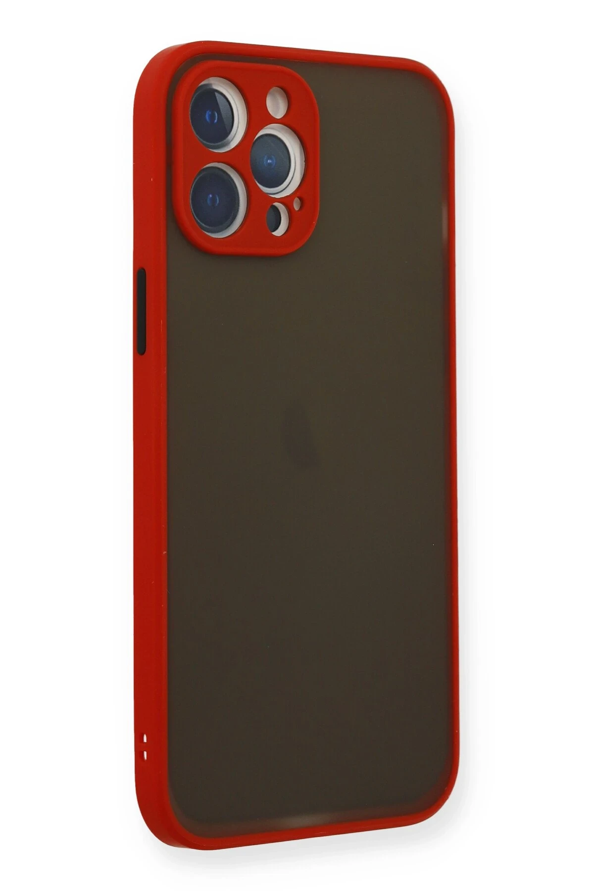 Newface iPhone 12 Pro Max Kılıf Montreal Silikon Kapak - Kırmızı
