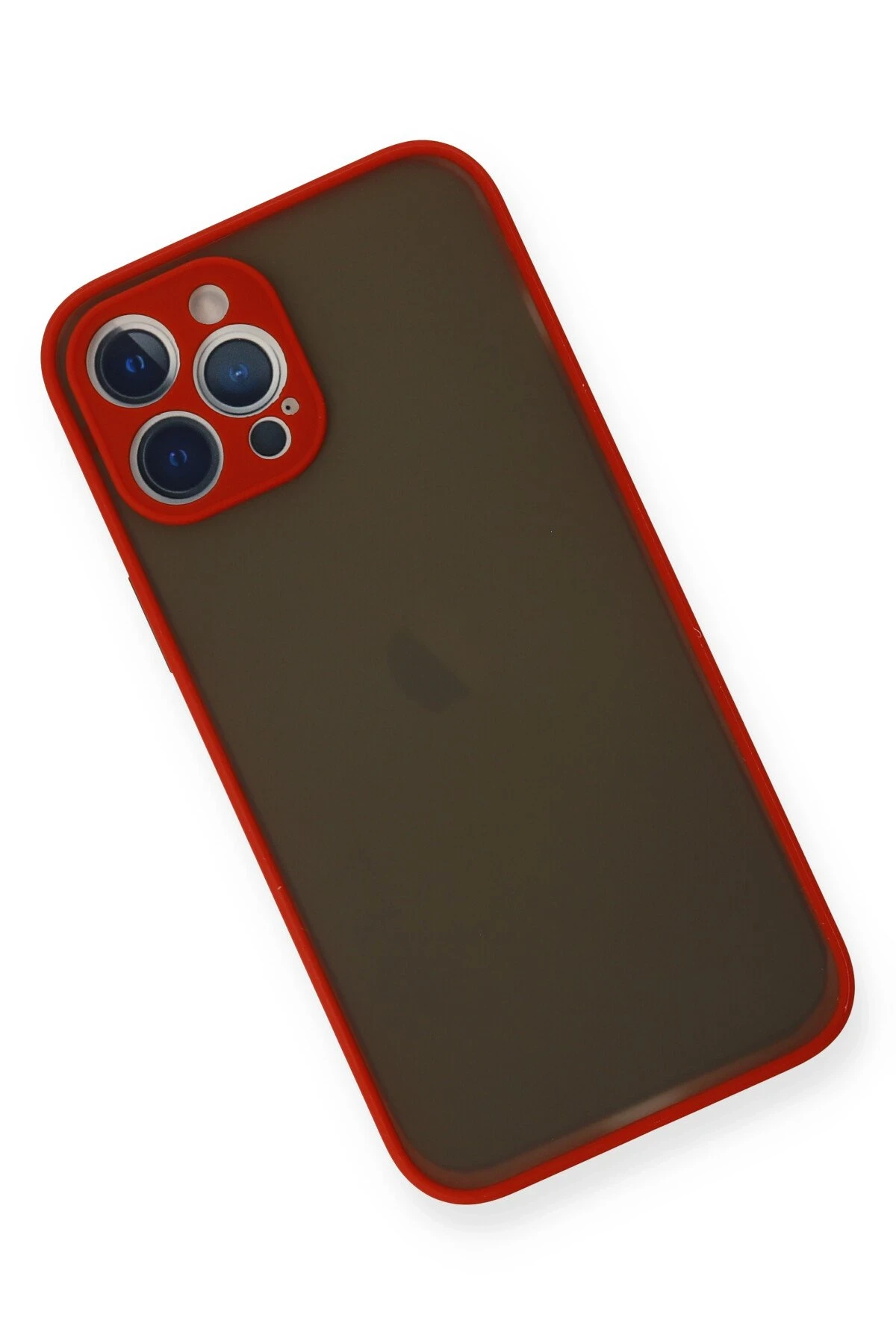 Newface iPhone 12 Pro Max Kılıf Montreal Silikon Kapak - Kırmızı
