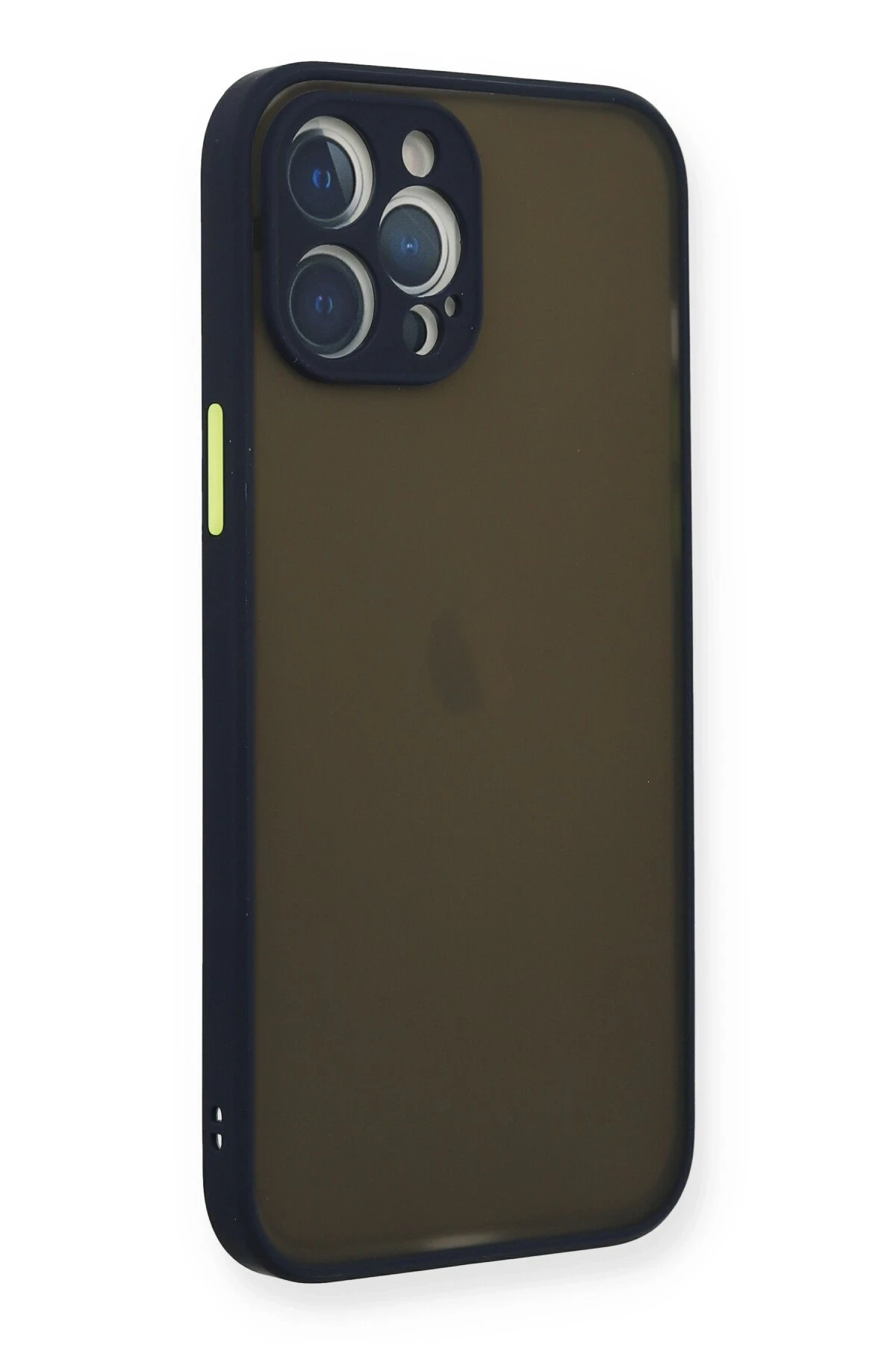Newface iPhone 12 Pro Max Kılıf Montreal Silikon Kapak - Lacivert