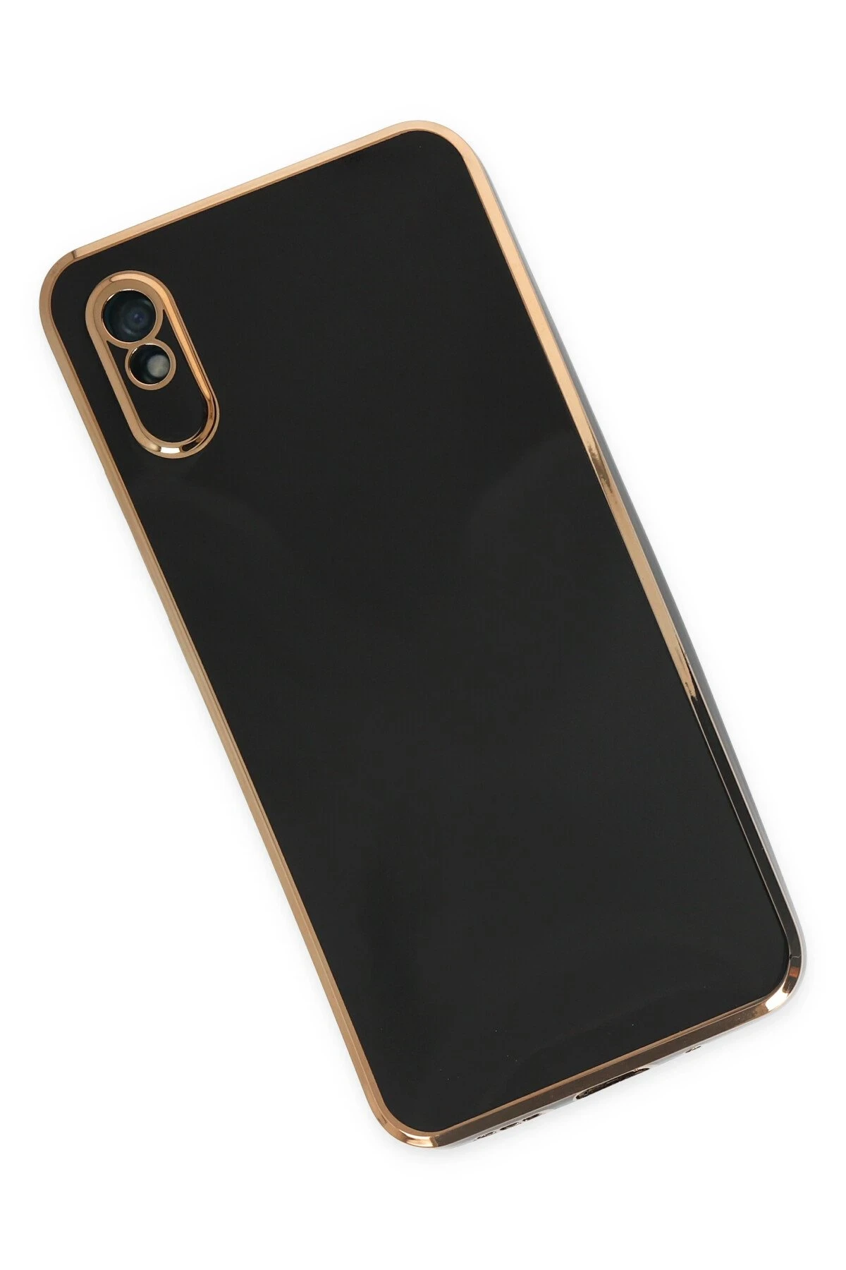 Newface Xiaomi Redmi 9A Kılıf Volet Silikon - Siyah