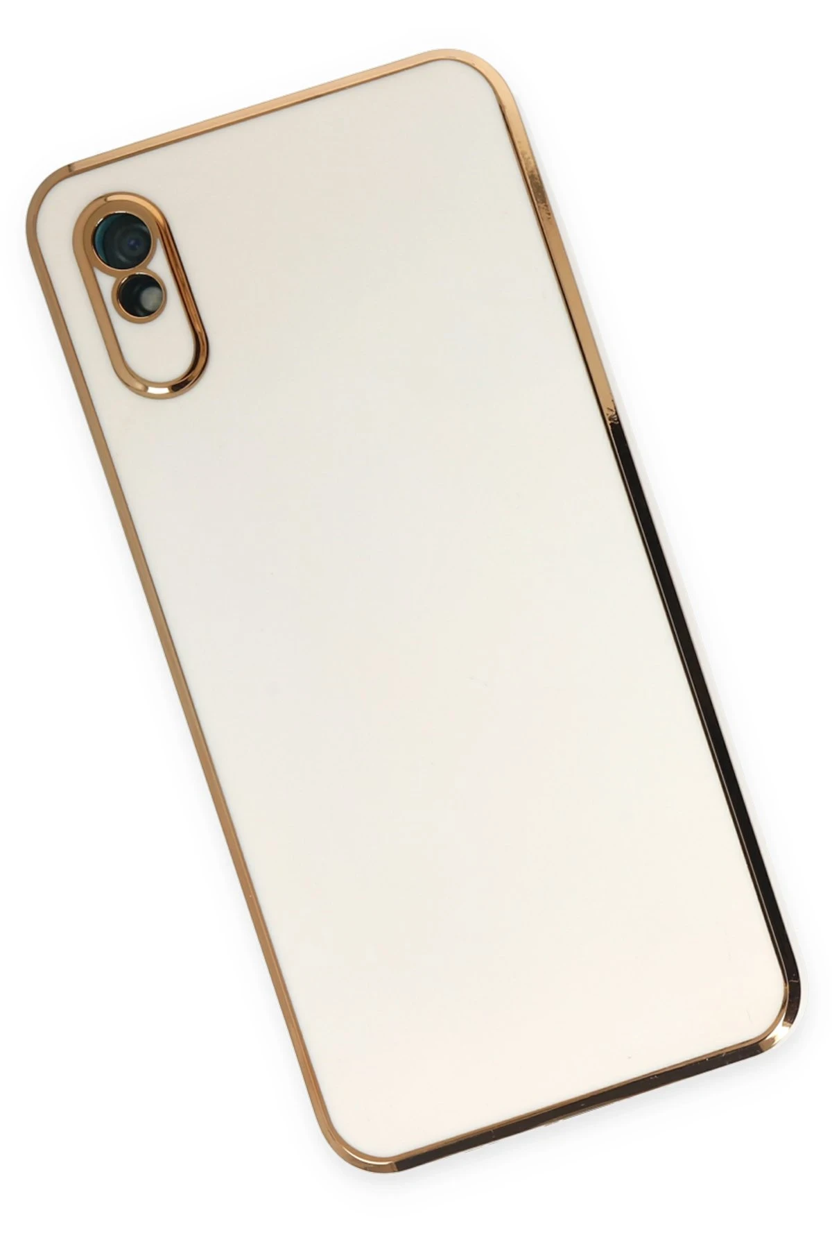 Newface Xiaomi Redmi 9A Kılıf Volet Silikon - Beyaz