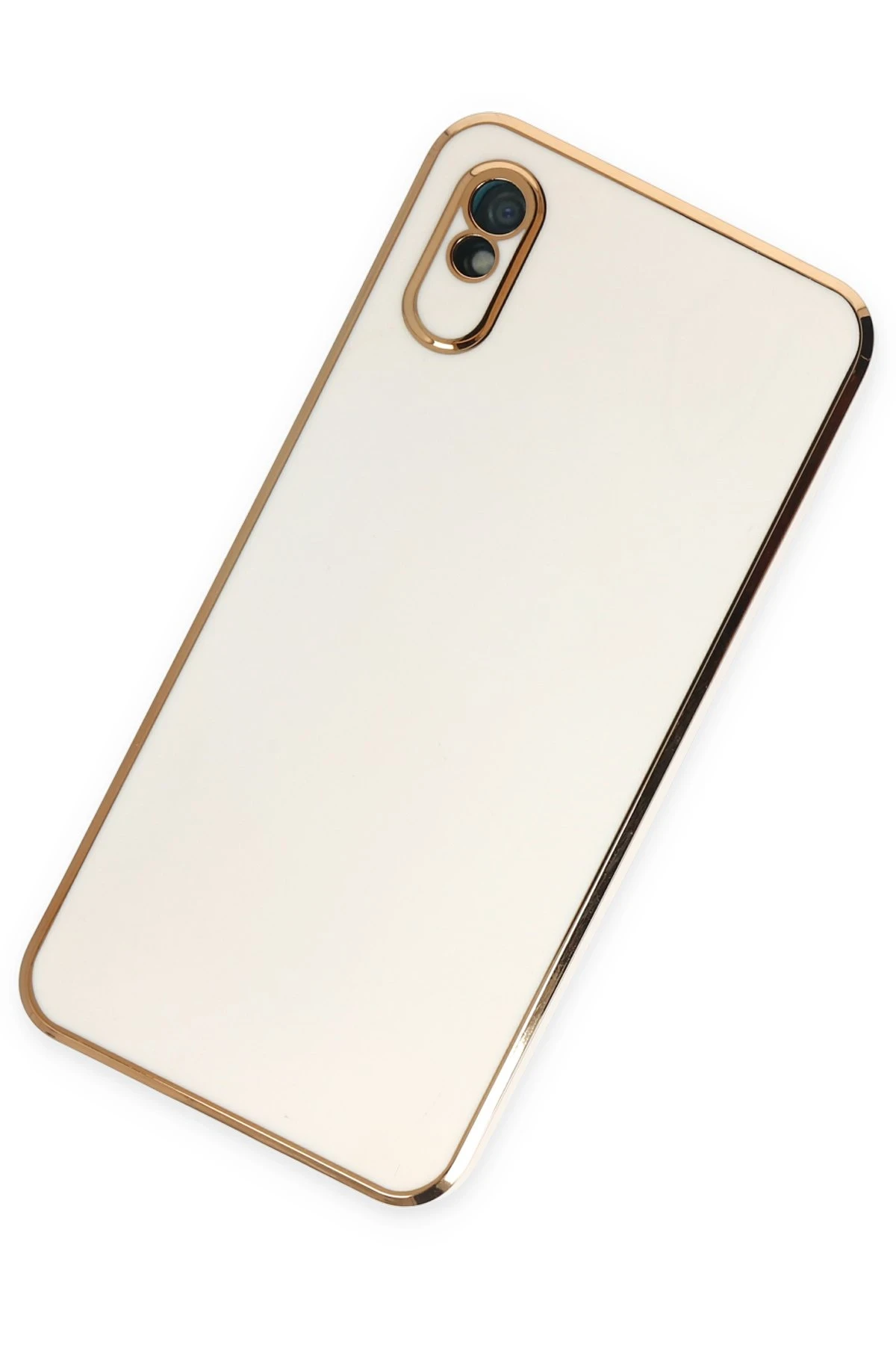 Newface Xiaomi Redmi 9A Kılıf Volet Silikon - Beyaz