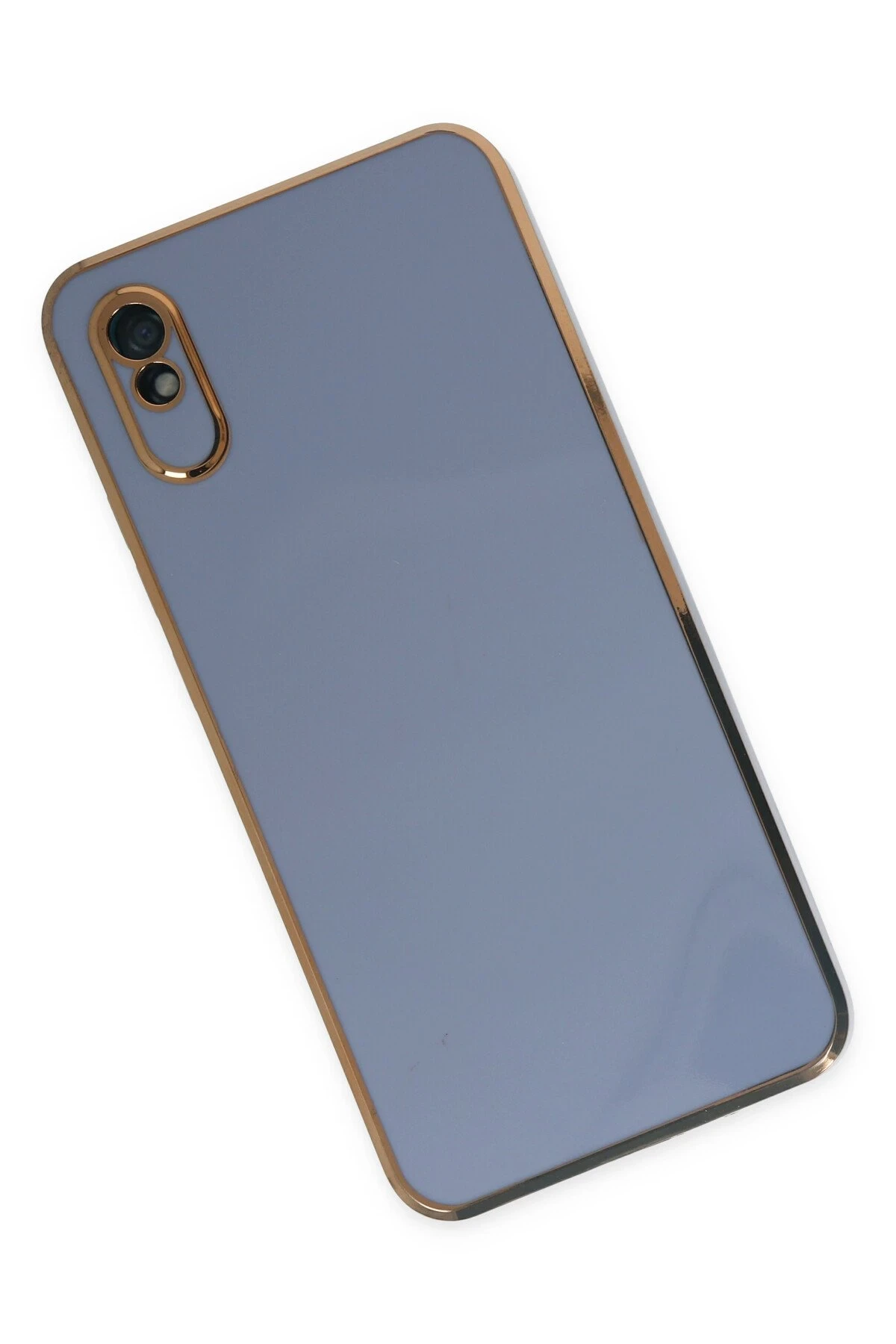 Newface Xiaomi Redmi 9A Kılıf Volet Silikon - Mavi