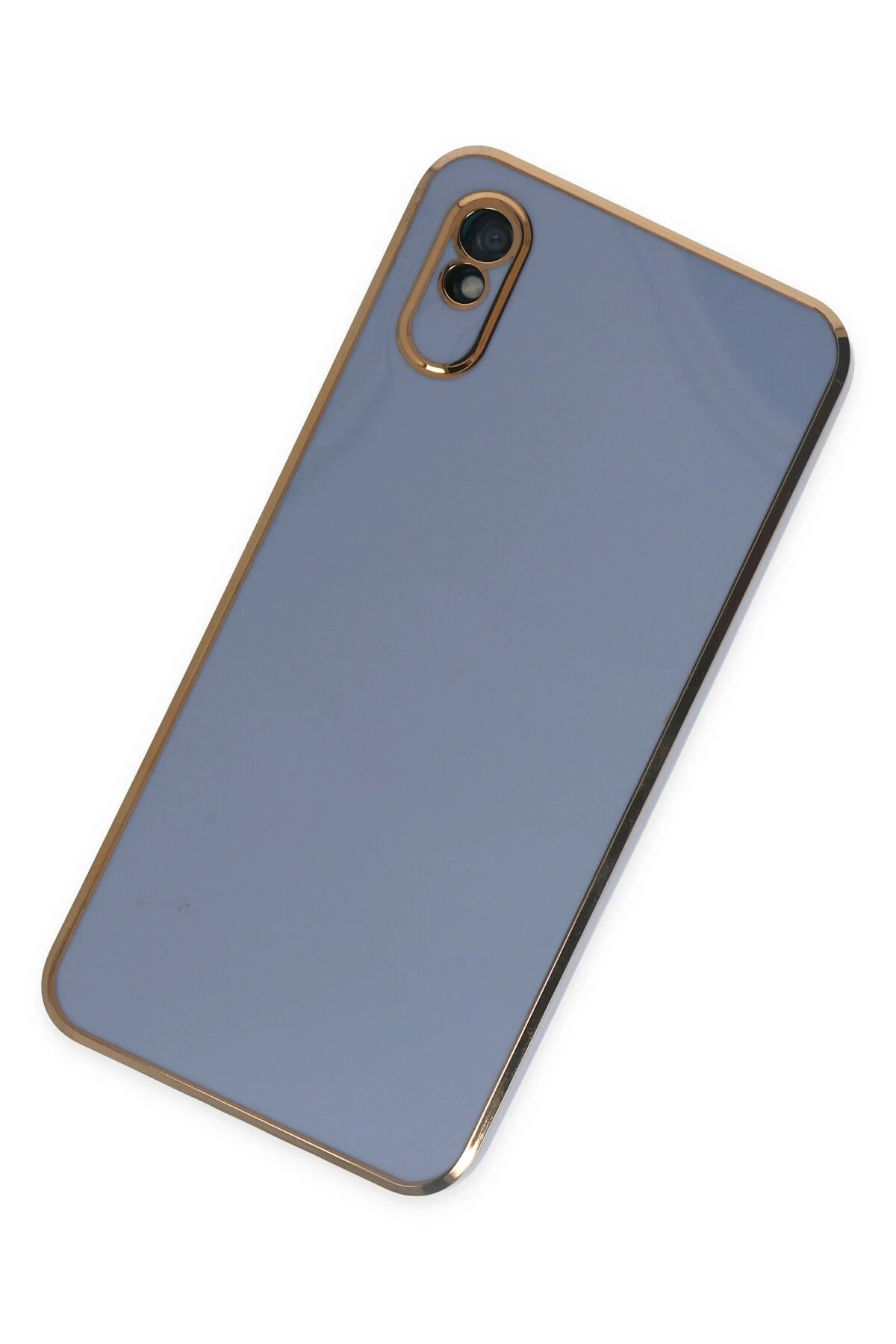 Newface Xiaomi Redmi 9A Kılıf Volet Silikon - Mavi