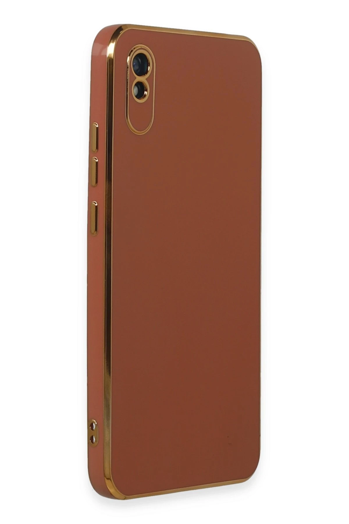 Newface Xiaomi Redmi 9A Kılıf Volet Silikon - Kırmızı