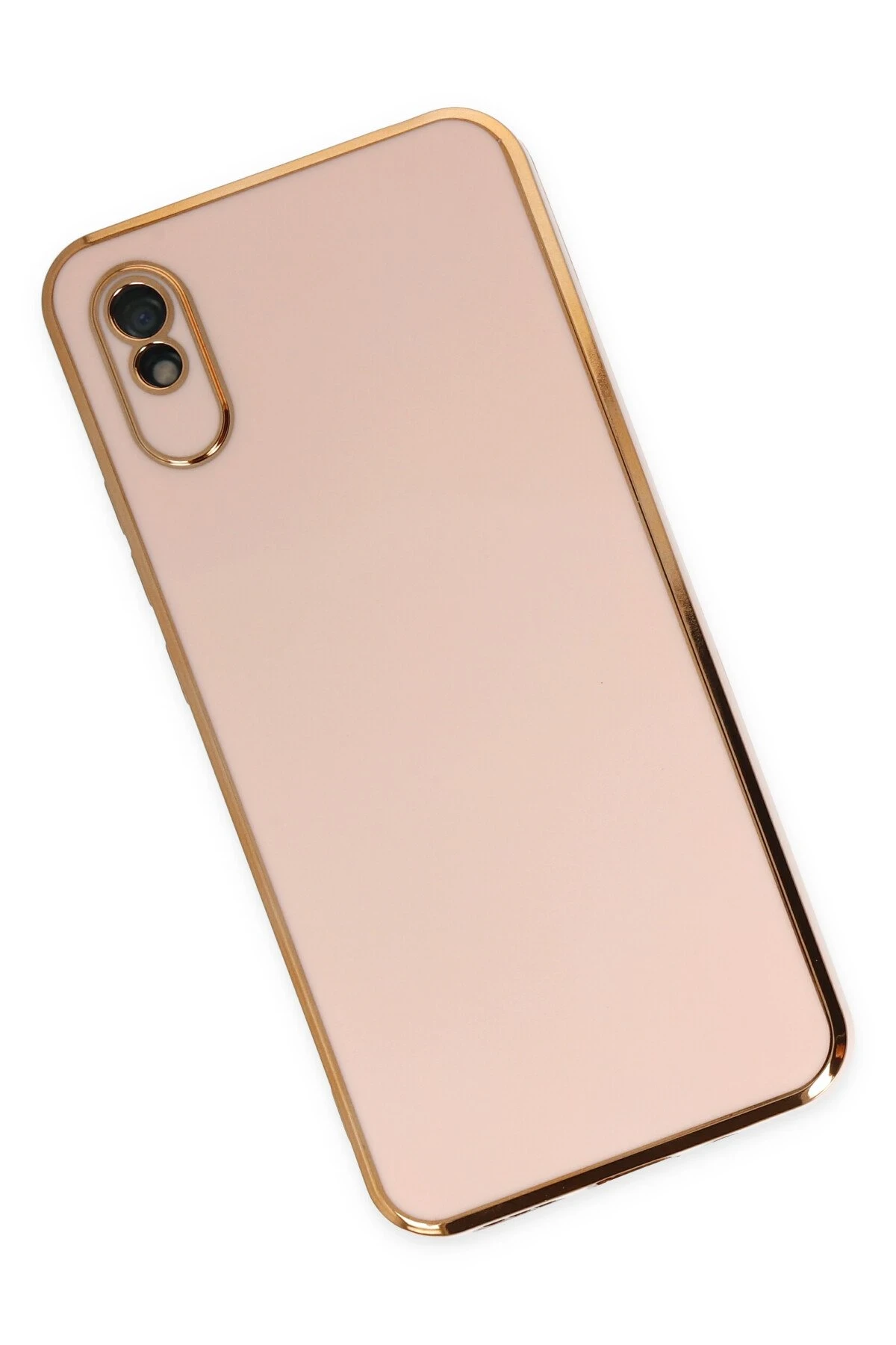Newface Xiaomi Redmi 9A Kılıf Volet Silikon - Pembe