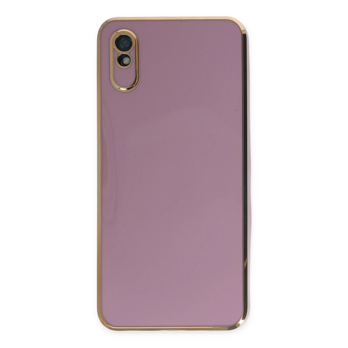 Newface Xiaomi Redmi 9A Kılıf Volet Silikon - Mor