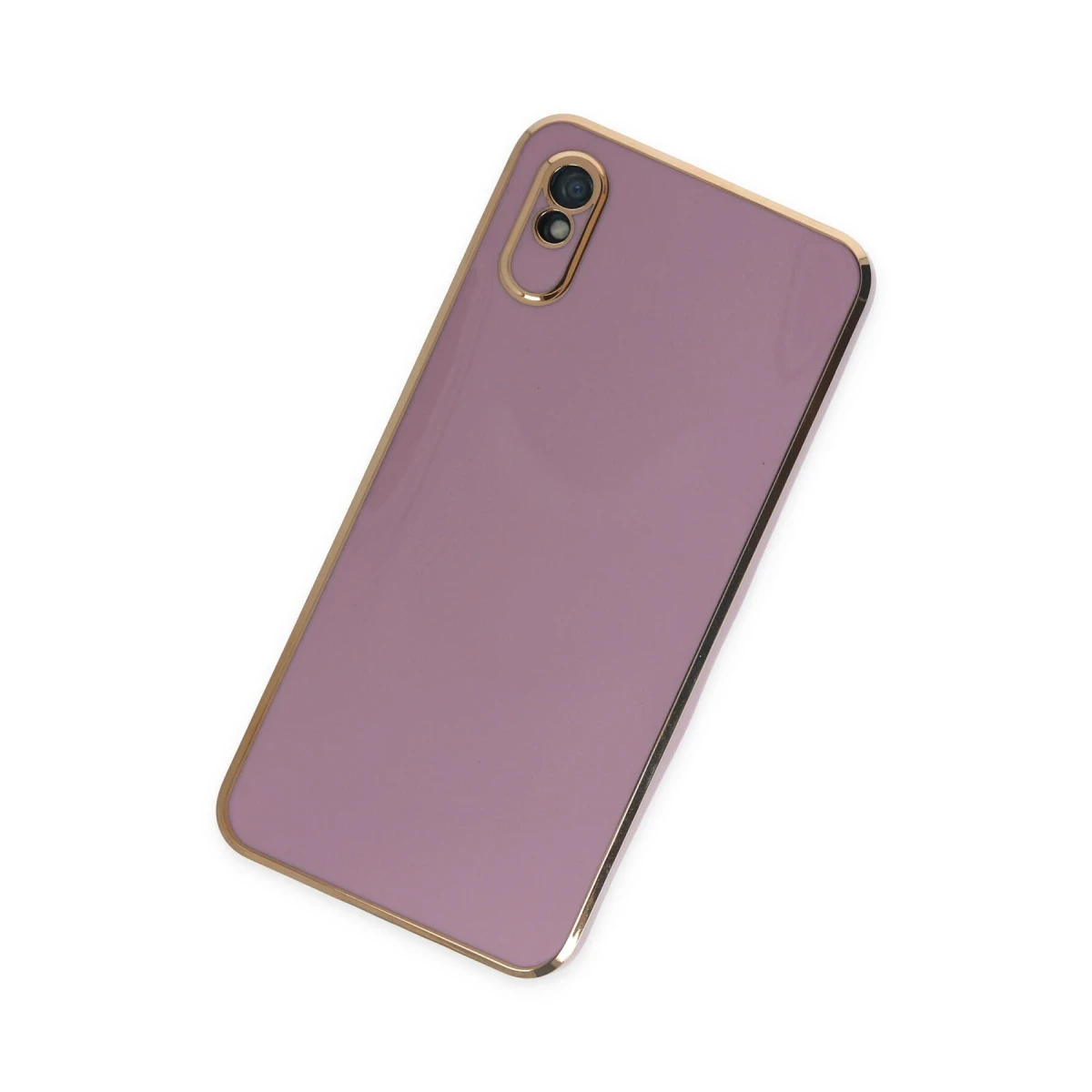 Newface Xiaomi Redmi 9A Kılıf Volet Silikon - Mor