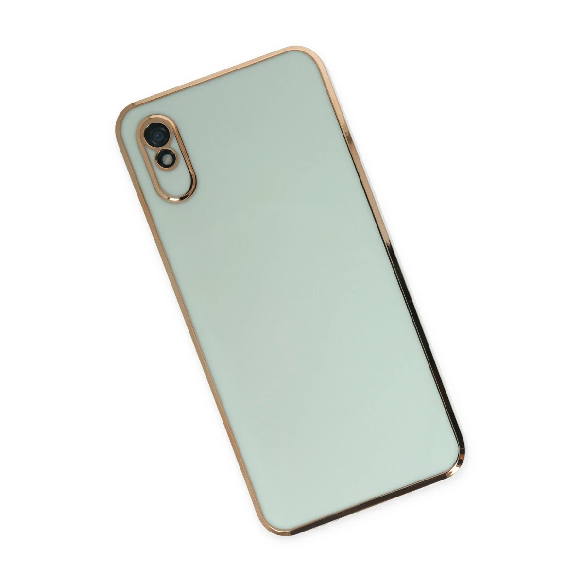 Xiaomi Redmi 9A Kılıf Volet Silikon - Açık Yeşil