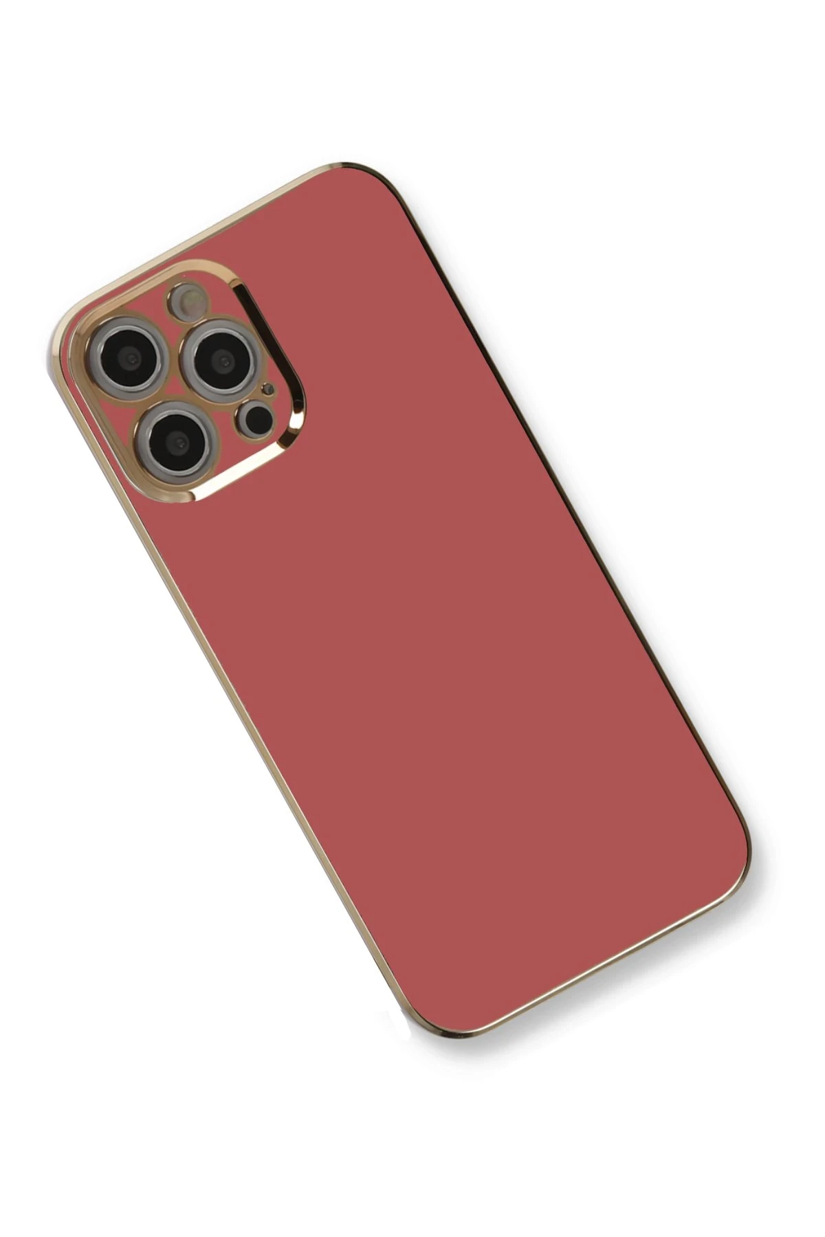 Newface iPhone 12 Pro Max Kılıf Volet Silikon - Kırmızı