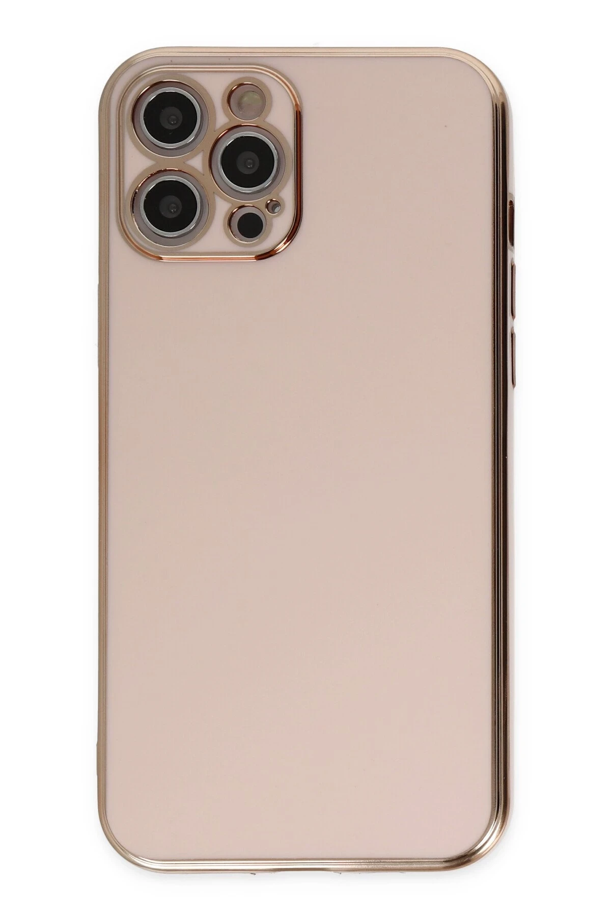 Newface iPhone 12 Pro Max Kılıf Volet Silikon - Pembe