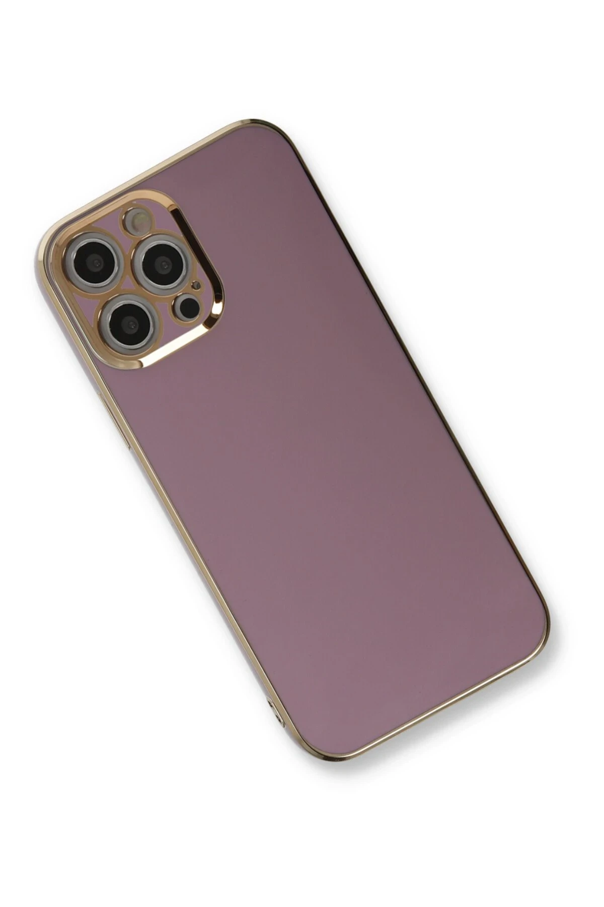 Newface iPhone 12 Pro Max Kılıf Volet Silikon - Mor
