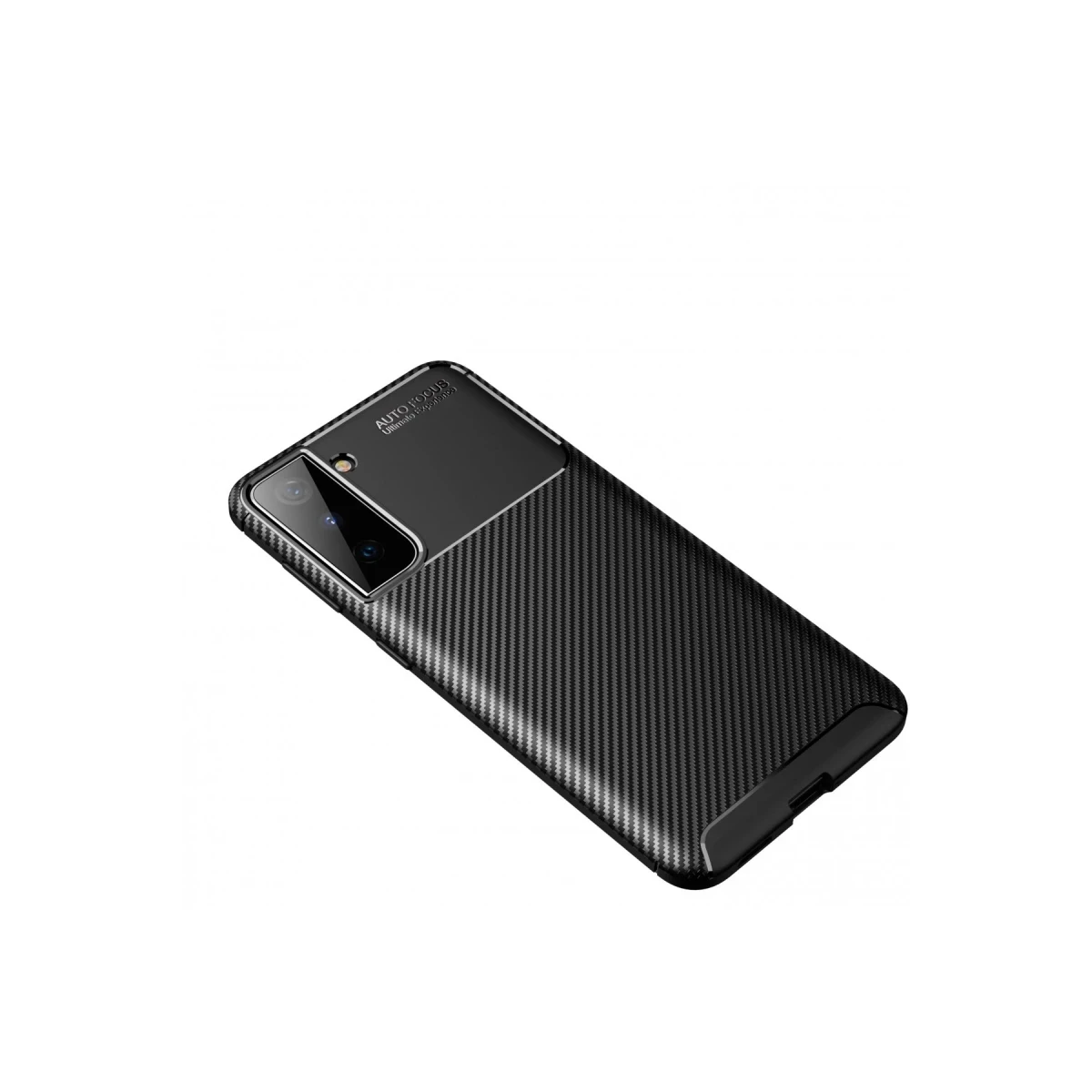 Newface Samsung Galaxy S21 Plus Kılıf Auto Focus Karbon Kapak - Siyah — görsel 4