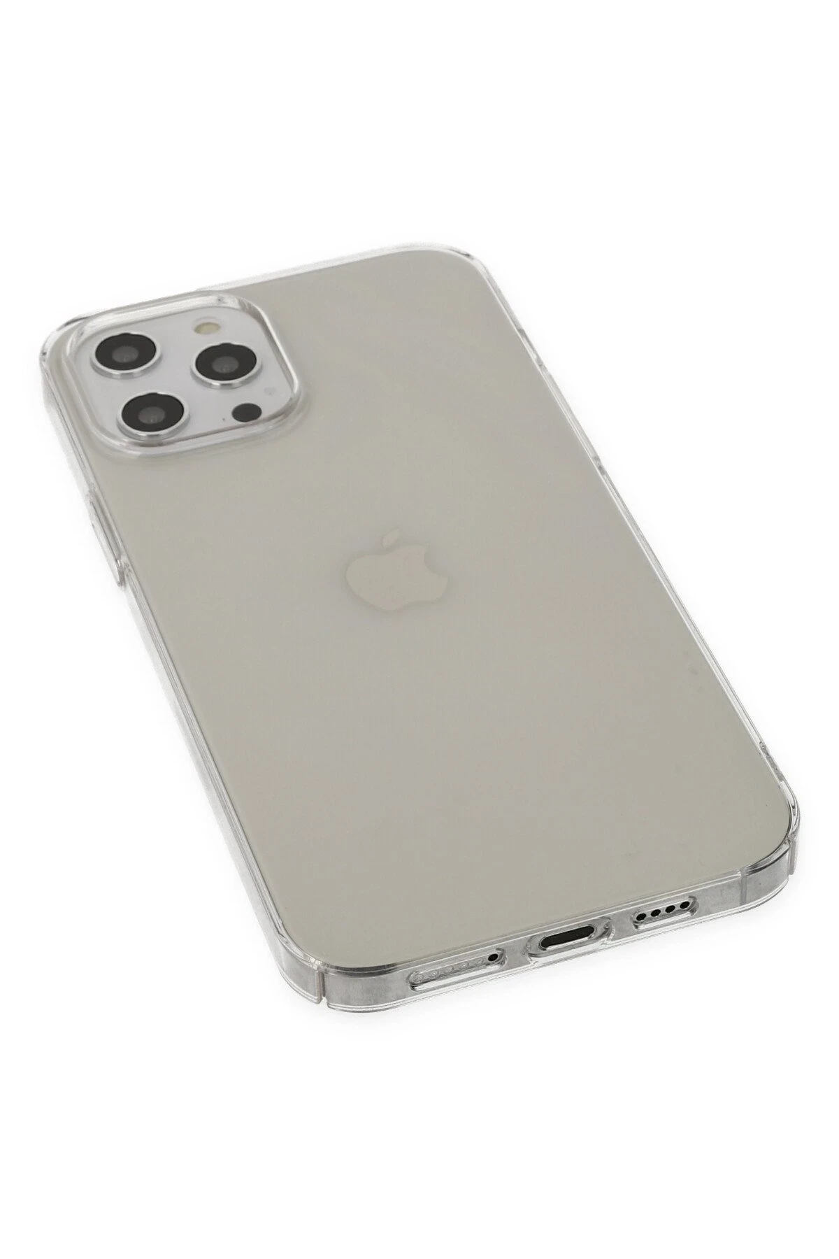 Newface Apple iPhone 12 Pro Max Kılıf Pc Sert Şeffaf Kapak - Şeffaf — görsel 3