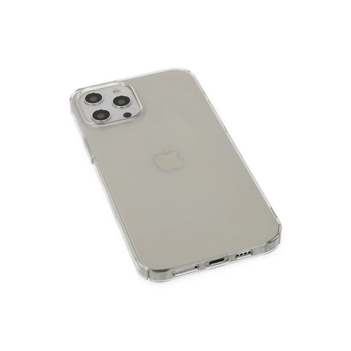 Newface Apple iPhone 12 Pro Max Kılıf Pc Sert Şeffaf Kapak - Şeffaf — görsel 7