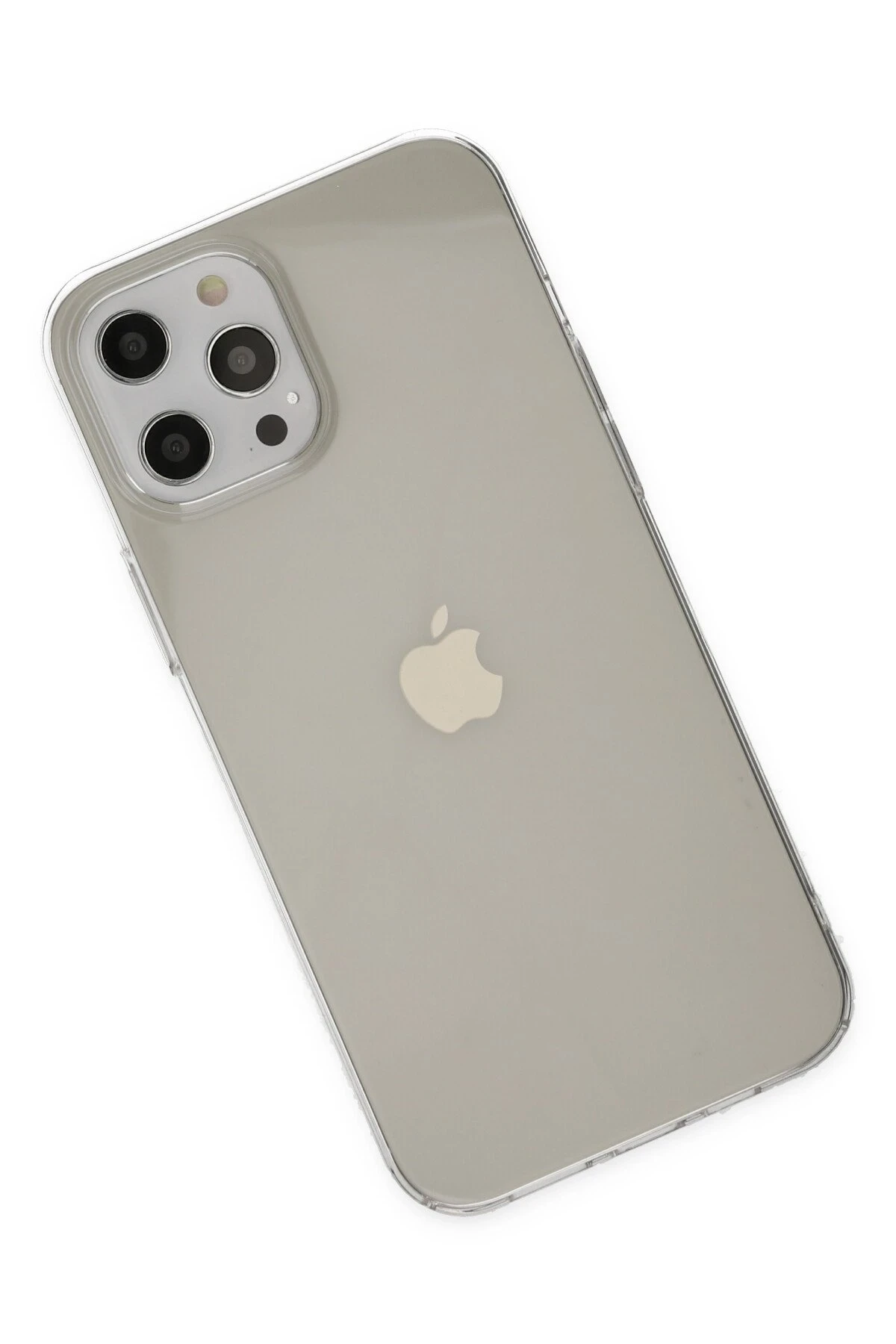 Newface Apple iPhone 12 Pro Max Kılıf Pc Sert Şeffaf Kapak - Şeffaf — görsel 4