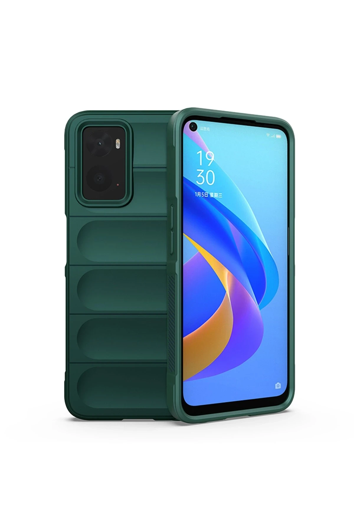 Newface Realme 9i 4G Kılıf Optimum Silikon - Koyu Yeşil