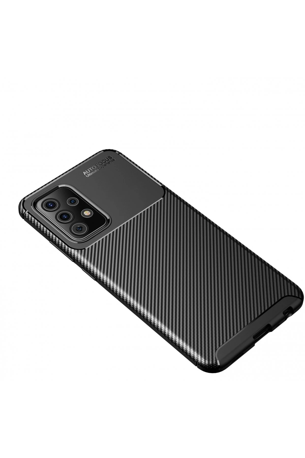 Newface Samsung Galaxy A72 Kılıf Auto Focus Karbon Kapak - Siyah — görsel 2