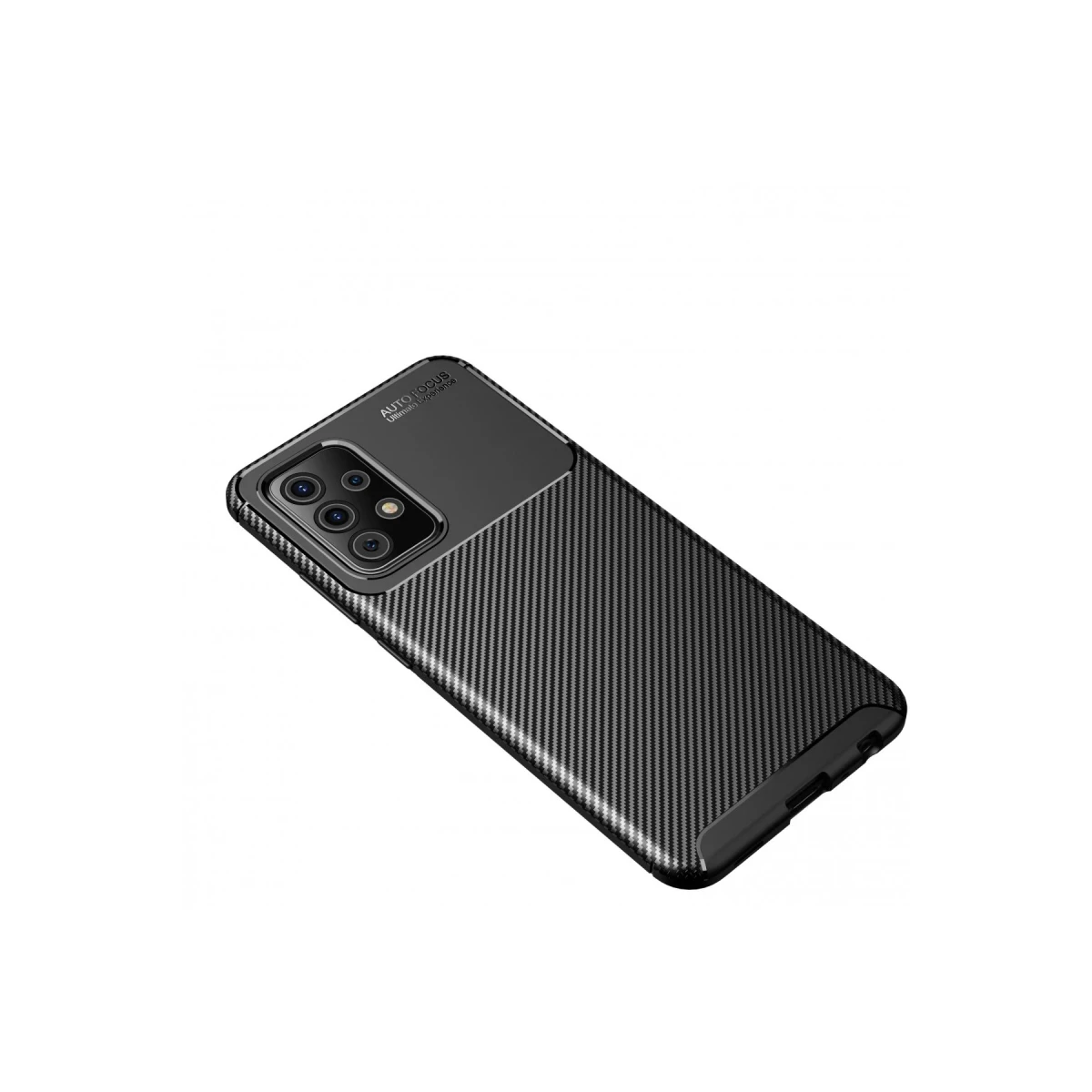 Newface Samsung Galaxy A72 Kılıf Auto Focus Karbon Kapak - Siyah — görsel 4