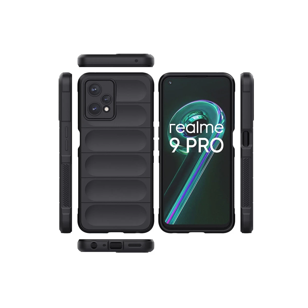 Newface Realme 9 Pro 5G Kılıf Optimum Silikon - Siyah — görsel 9
