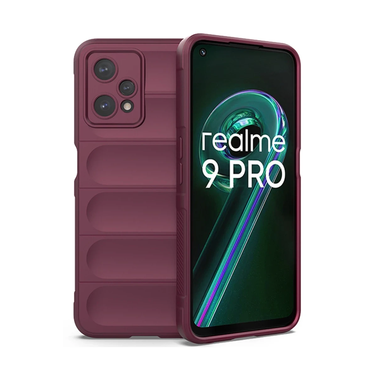 Newface Realme 9 Pro 5G Kılıf Optimum Silikon - Bordo