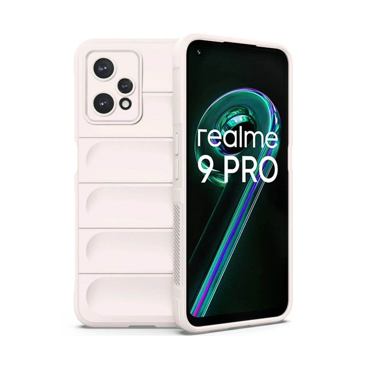 Newface Realme 9 Pro 5G Kılıf Optimum Silikon - Krem