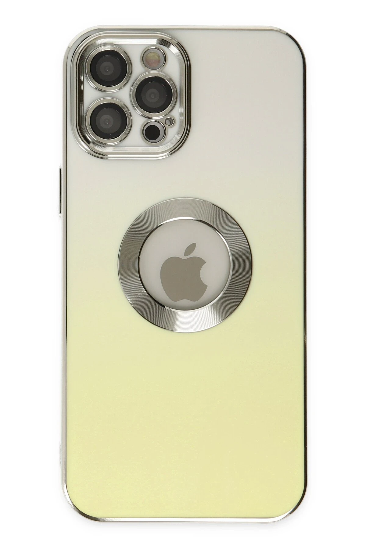 Newface iPhone 12 Pro Max Kılıf Best Silikon - Sarı