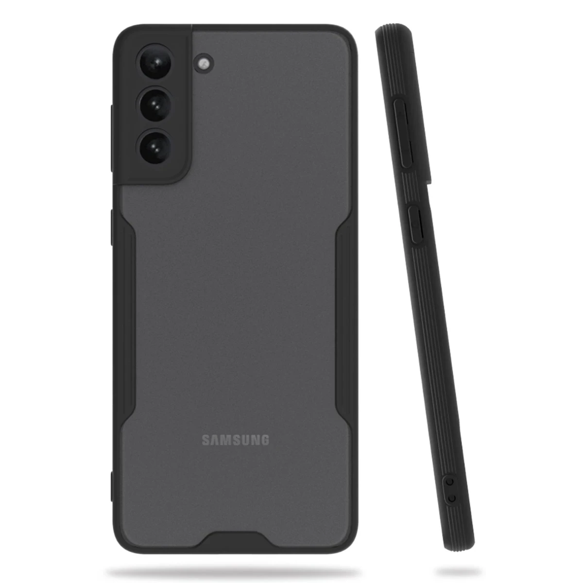 Newface Samsung Galaxy S21 Plus Kılıf Platin Silikon - Siyah — görsel 2