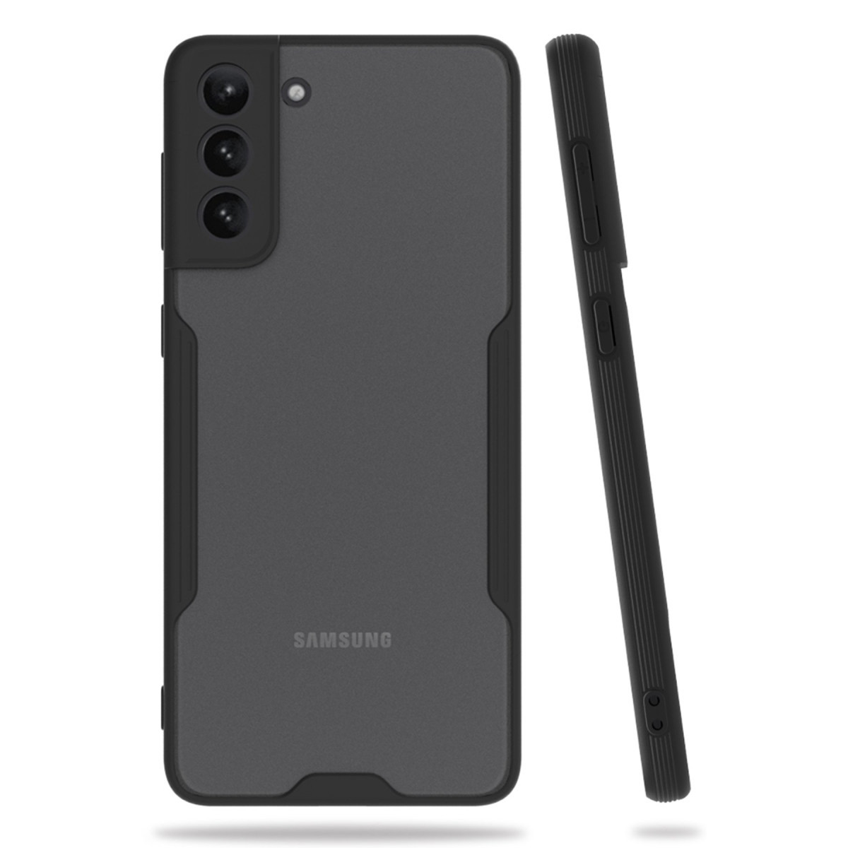 Newface Samsung Galaxy S21 Plus Kılıf Platin Silikon - Siyah — görsel 3