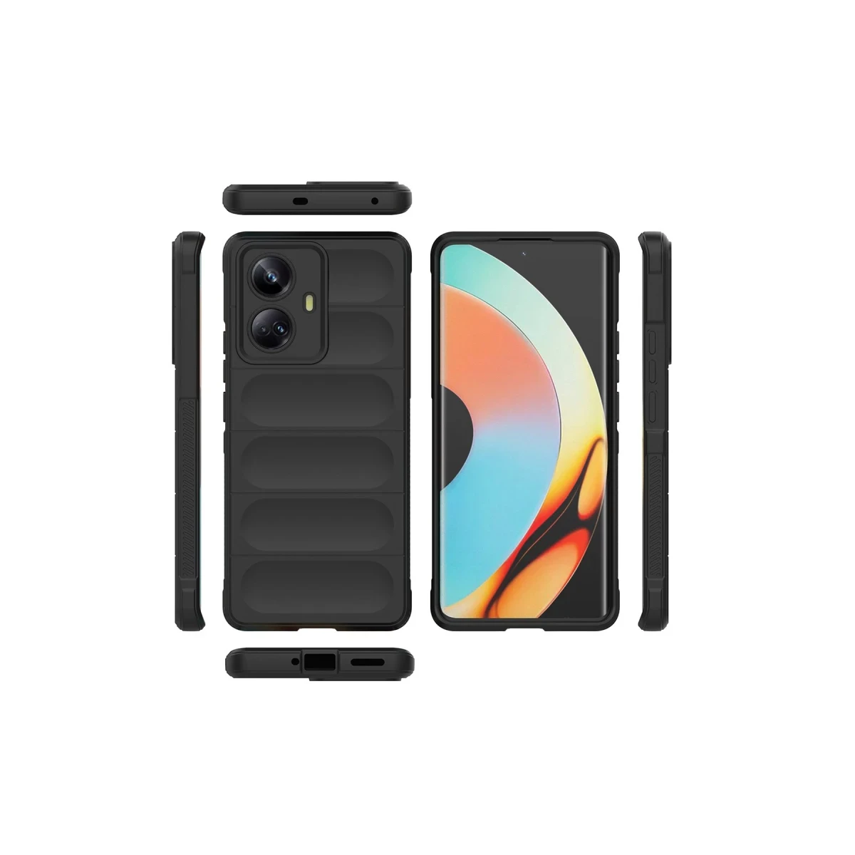 Newface Realme 10 Pro 5G Kılıf Optimum Silikon - Siyah — görsel 8