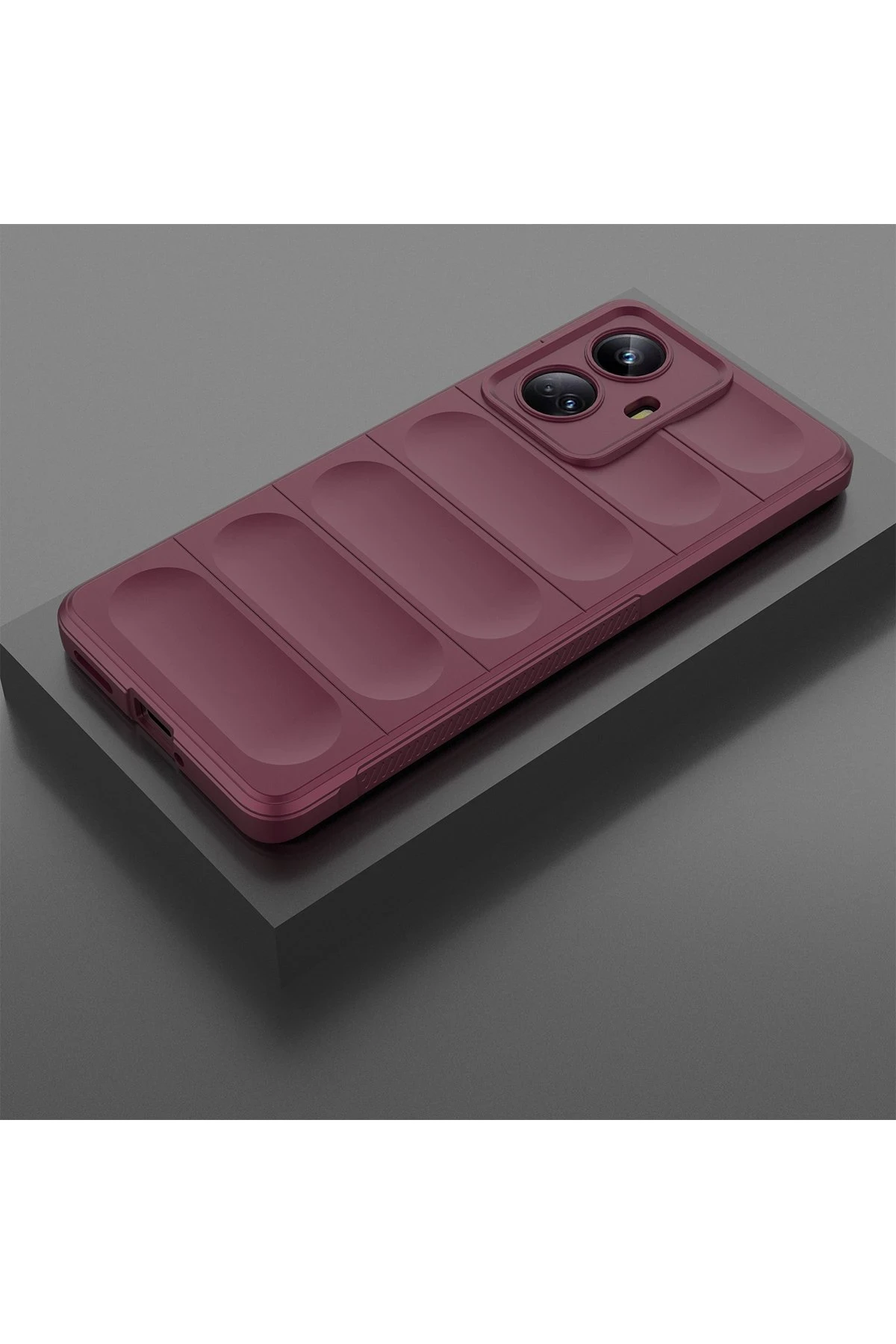 Newface Realme 10 Pro 5G Kılıf Optimum Silikon - Bordo