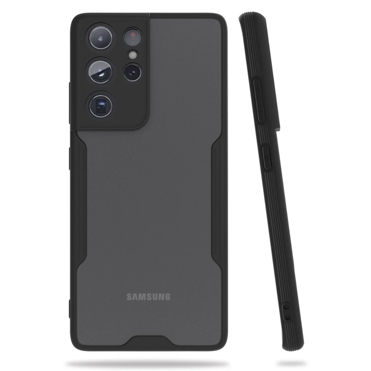 Newface Samsung Galaxy S21 Ultra Kılıf Platin Silikon - Siyah — görsel 2