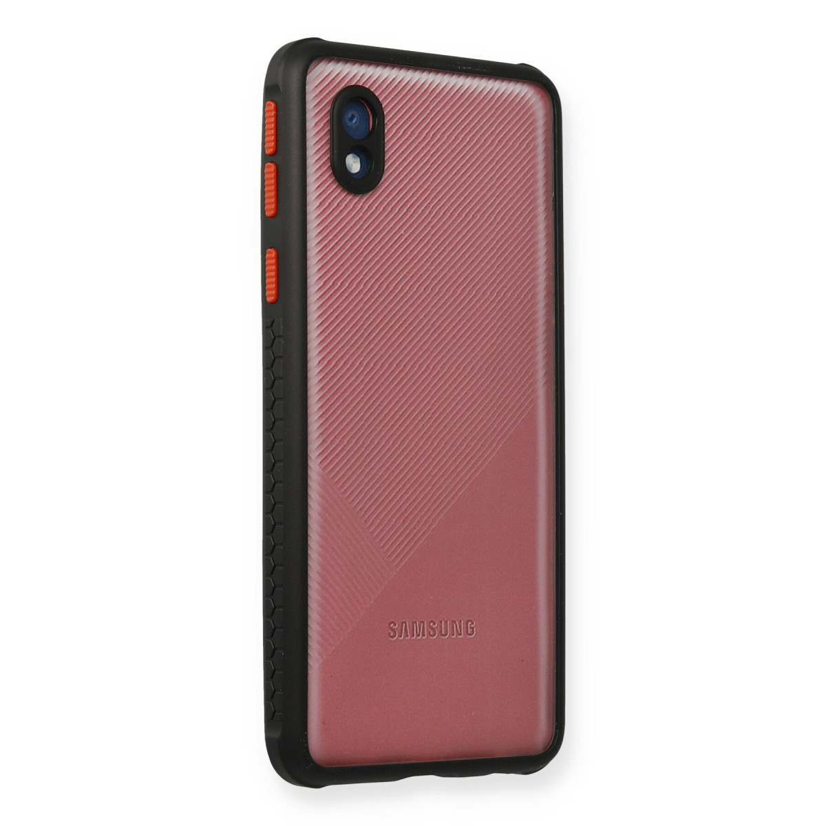 Newface Samsung Galaxy A01 Core Kılıf Miami Şeffaf Silikon - Siyah — görsel 7
