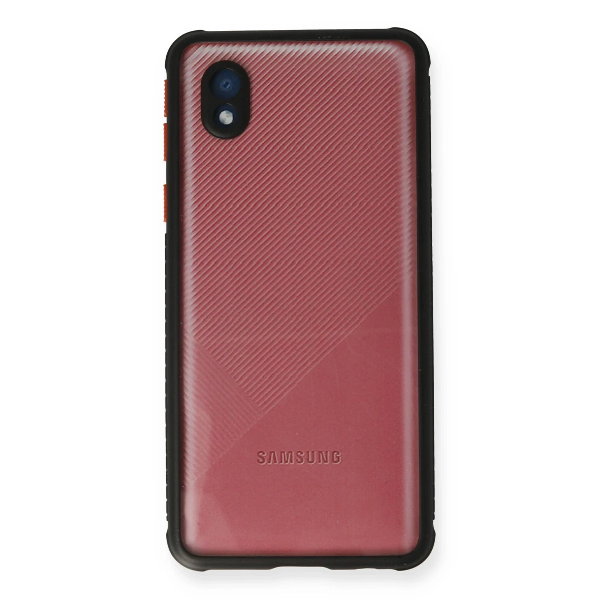Newface Samsung Galaxy A01 Core Kılıf Miami Şeffaf Silikon - Siyah — görsel 5