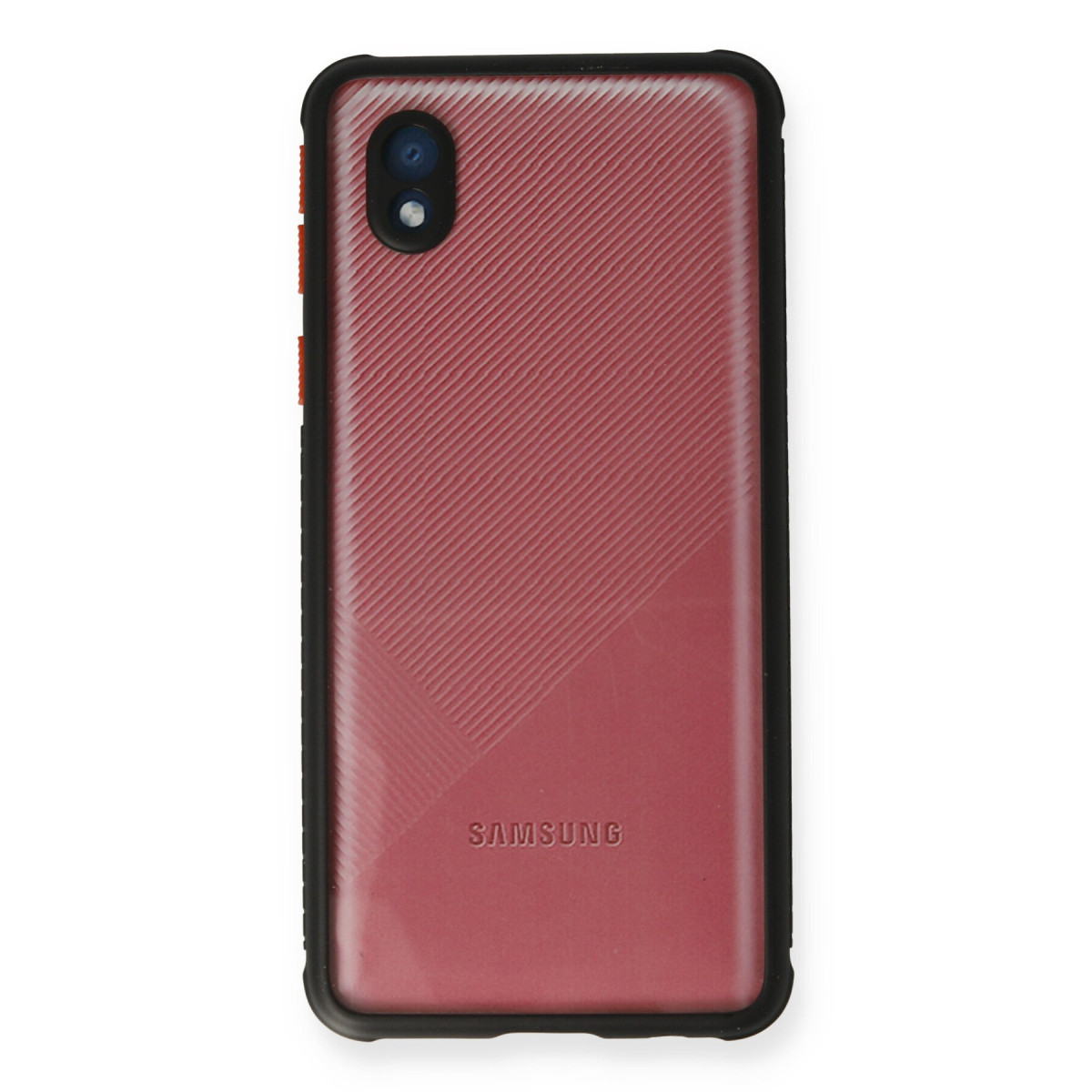 Newface Samsung Galaxy A01 Core Kılıf Miami Şeffaf Silikon - Siyah — görsel 8