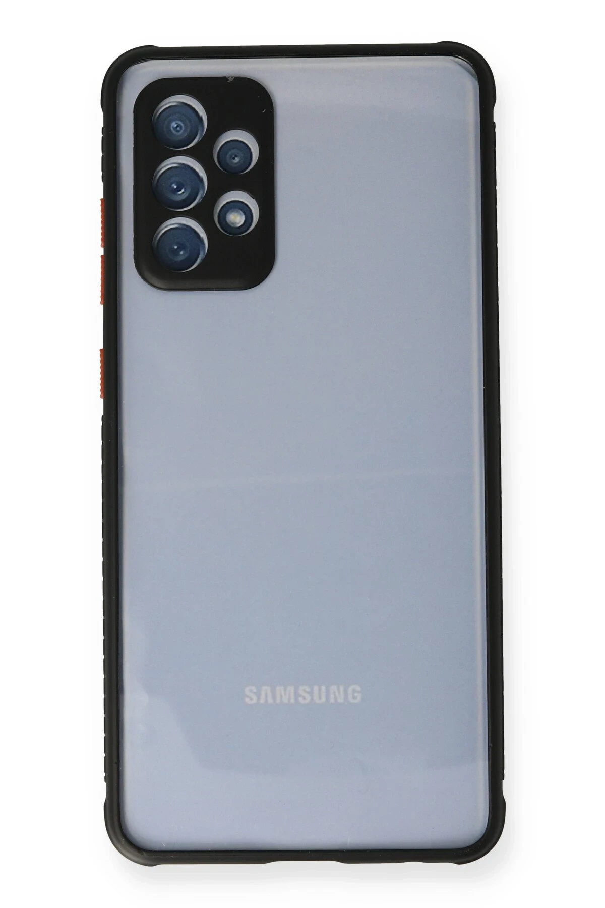 Newface Samsung Galaxy A52 Kılıf Miami Şeffaf Silikon - Siyah — görsel 2