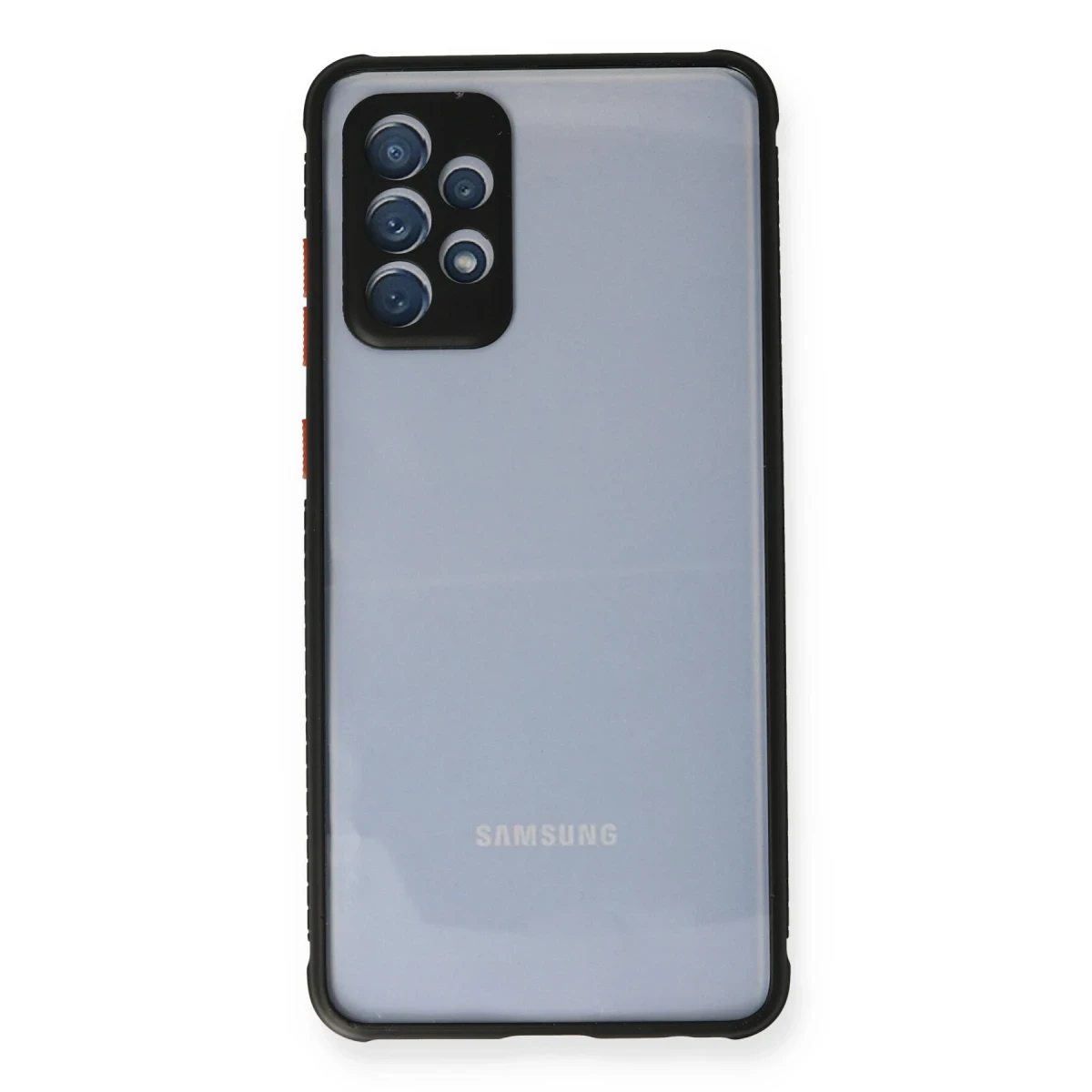 Newface Samsung Galaxy A52 Kılıf Miami Şeffaf Silikon - Siyah — görsel 5