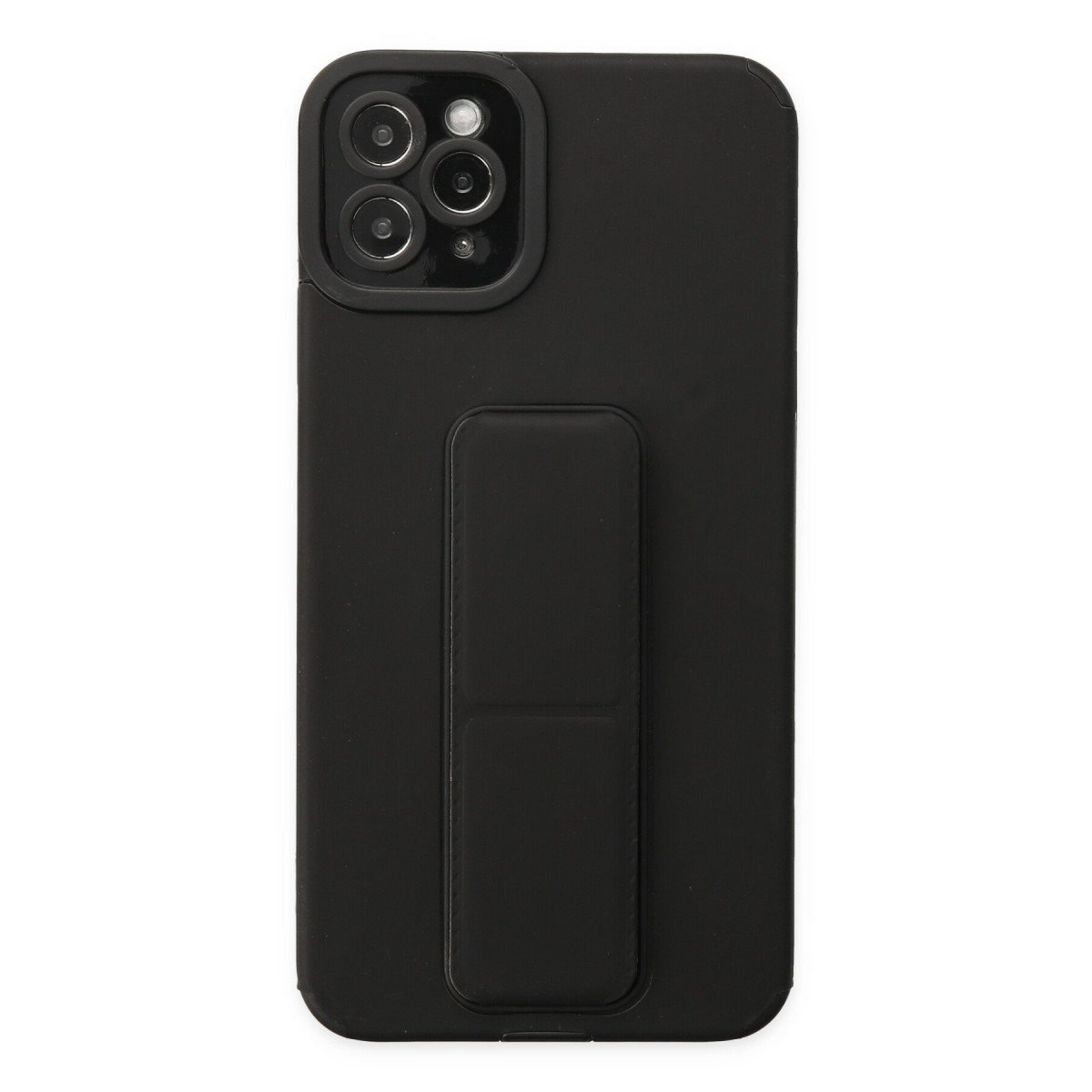 Newface Apple iPhone 11 Pro Max Kılıf Mega Standlı Silikon - Siyah — görsel 9