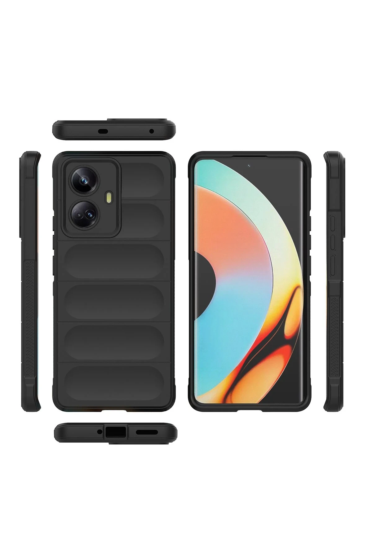 Newface Realme 10 Pro Plus 5G Kılıf Optimum Silikon - Siyah — görsel 3
