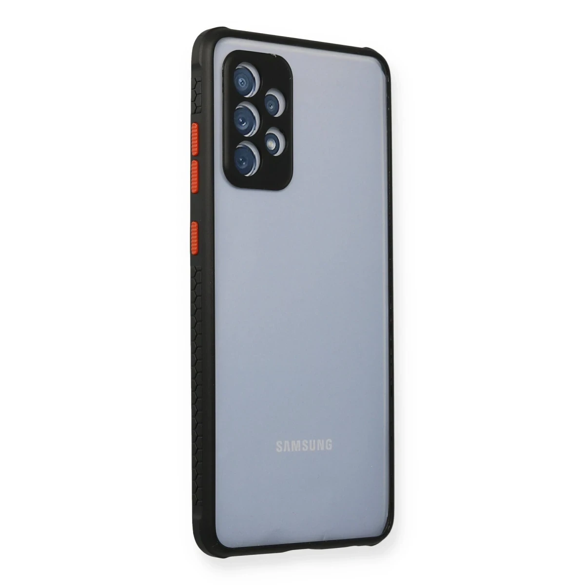 Newface Samsung Galaxy A72 Kılıf Miami Şeffaf Silikon - Siyah — görsel 4